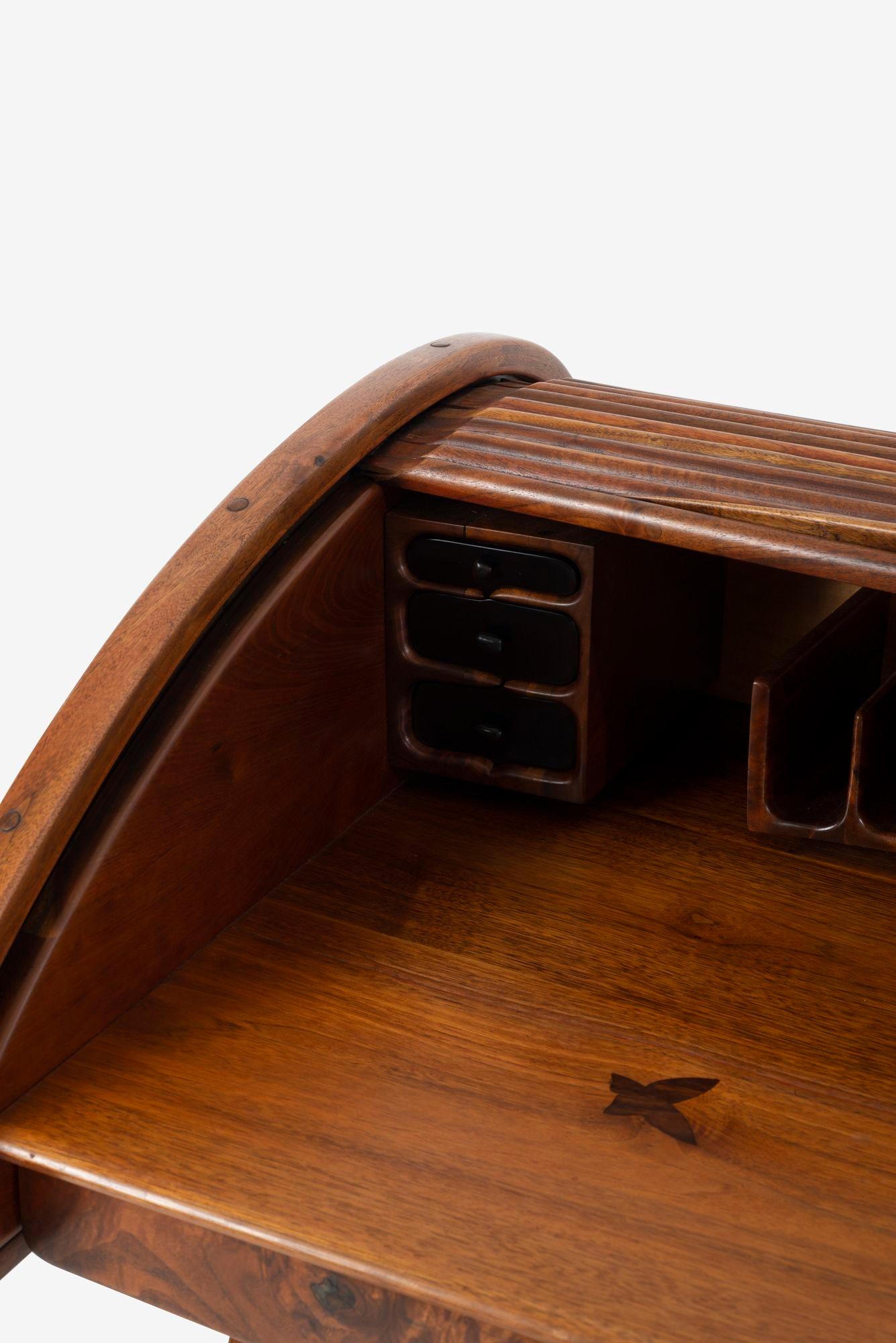 Arthur Espenet Carpenter Roll-Top Desk 1979 For Sale 1