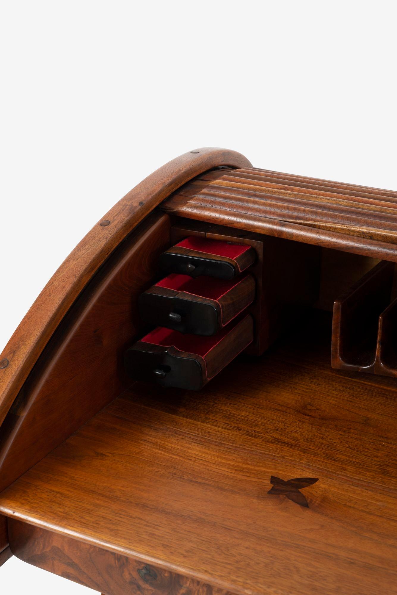 Arthur Espenet Carpenter Roll-Top Desk 1979 For Sale 2