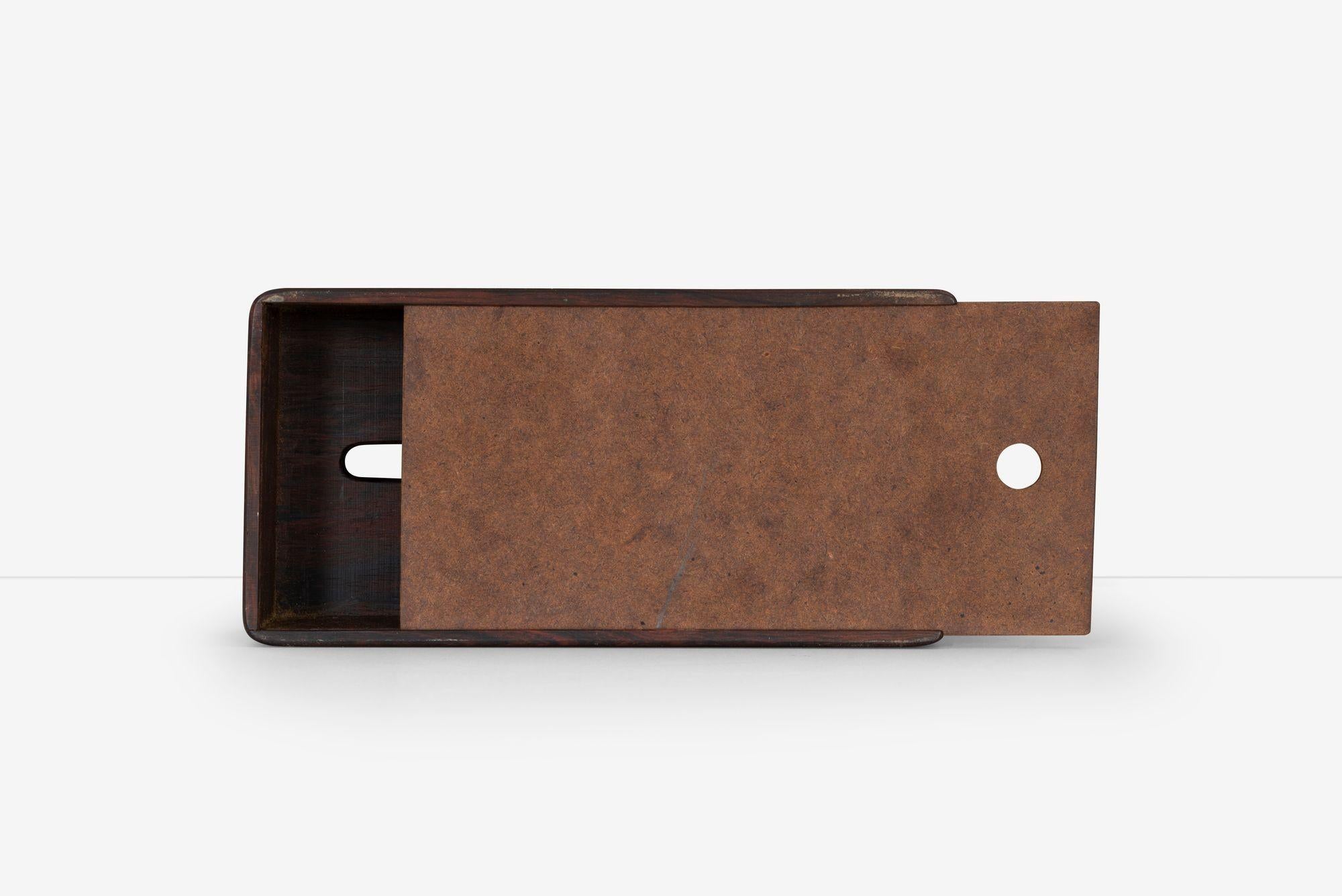 Arthur Espenet Carpenter Rosewood Tissue Box 1965c. In Good Condition For Sale In Chicago, IL