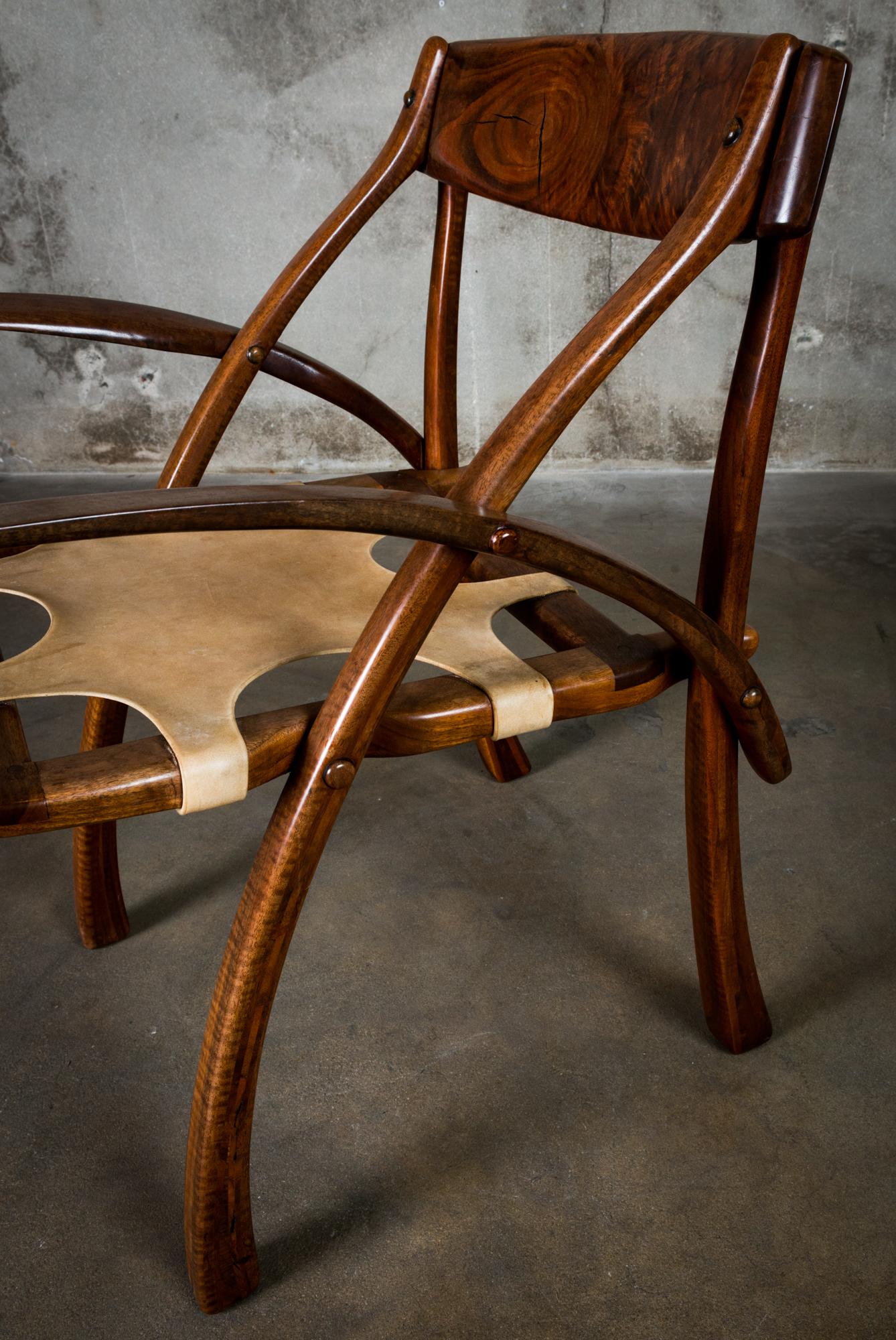20th Century Arthur Espenet Carpenter 'Sedua Wishbone' Armchair For Sale