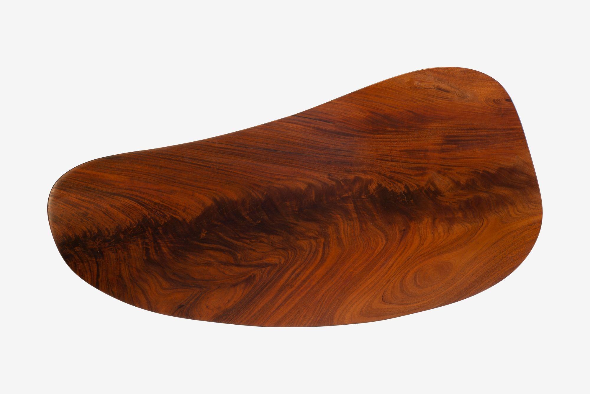 Arthur Espenet Carpenter Teardrop Table in Solid Walnut For Sale 4
