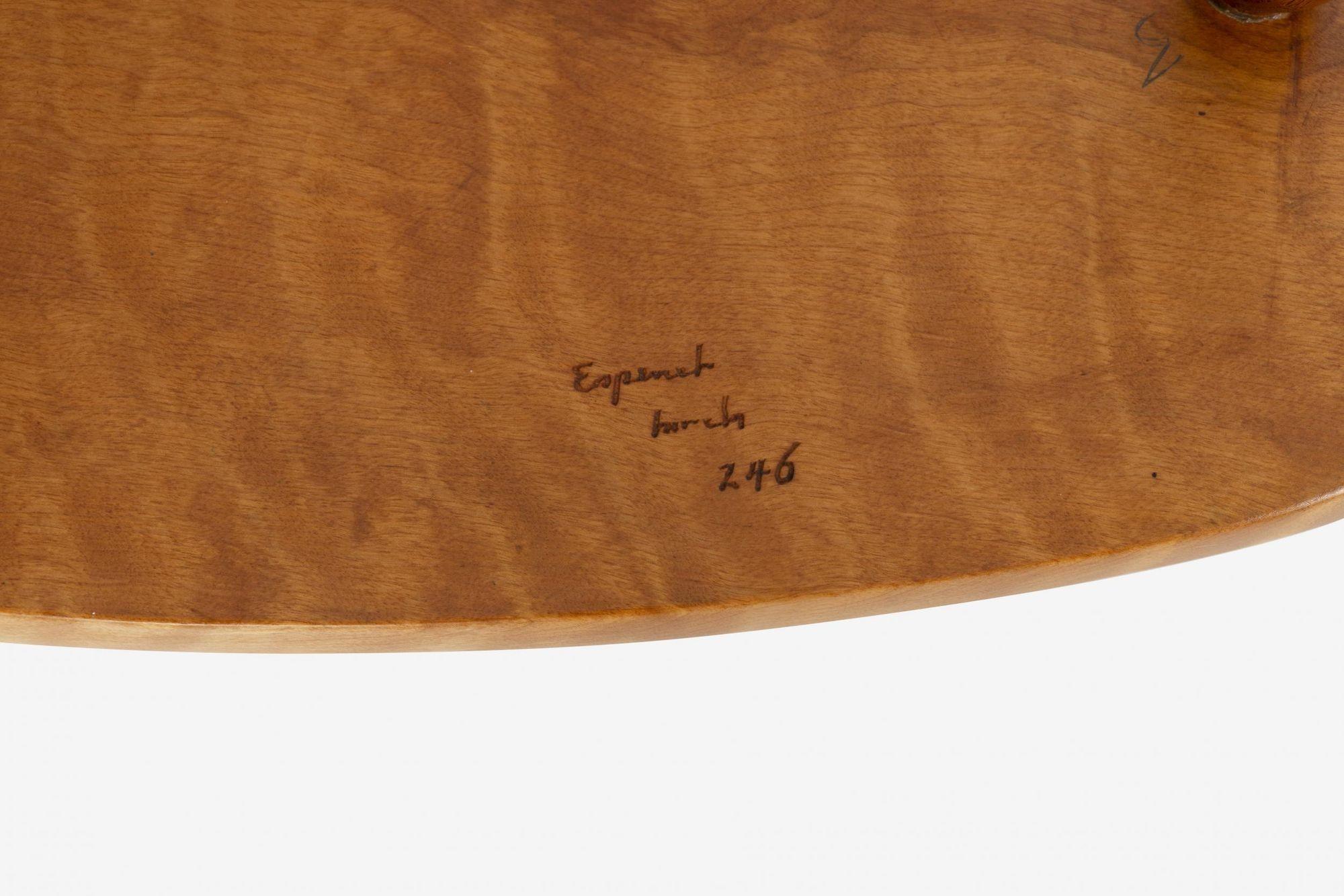 Arthur Espenet Carpenter Three-Legged Occasional Table For Sale 2