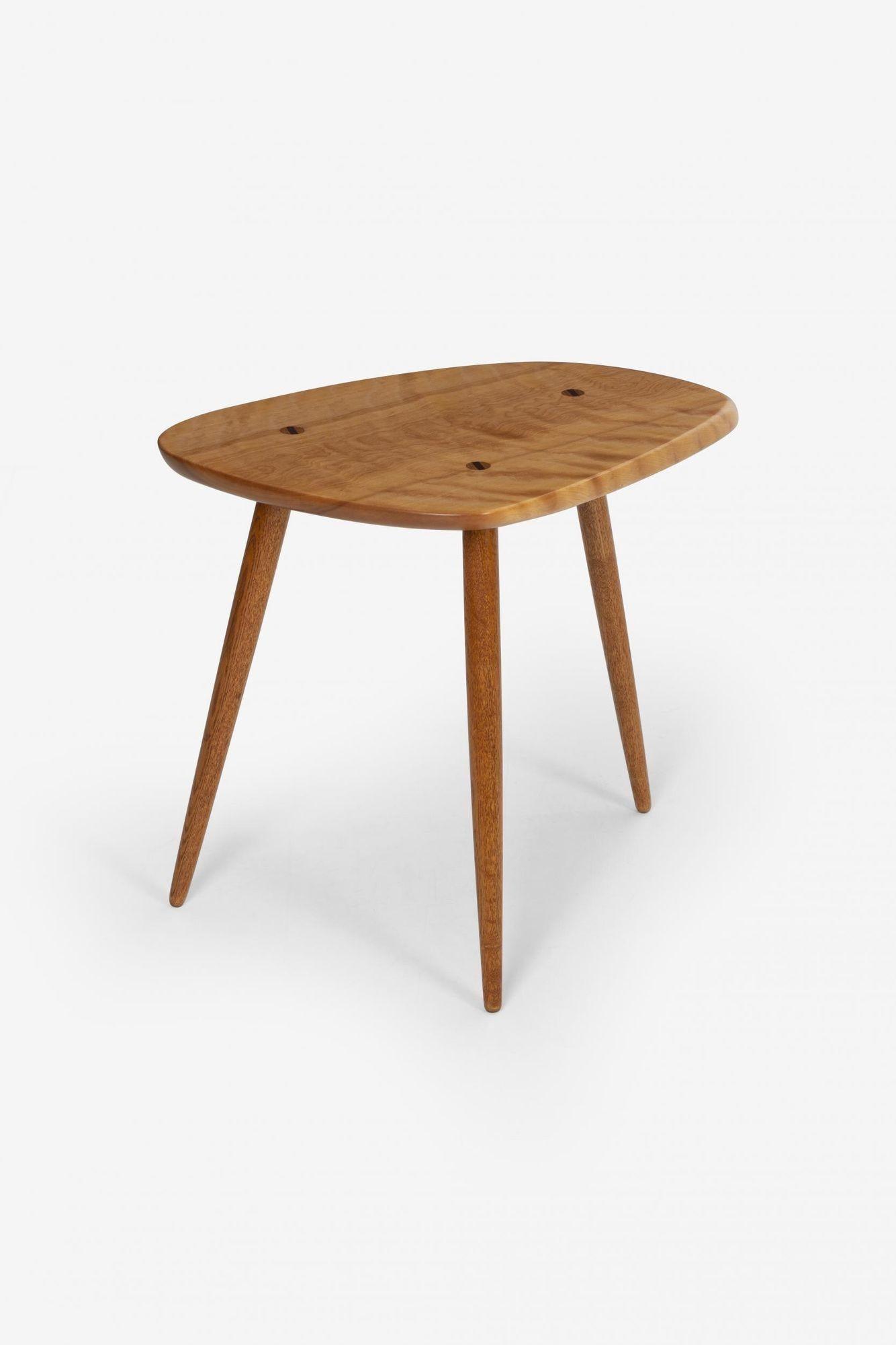 American Arthur Espenet Carpenter Three-Legged Occasional Table For Sale