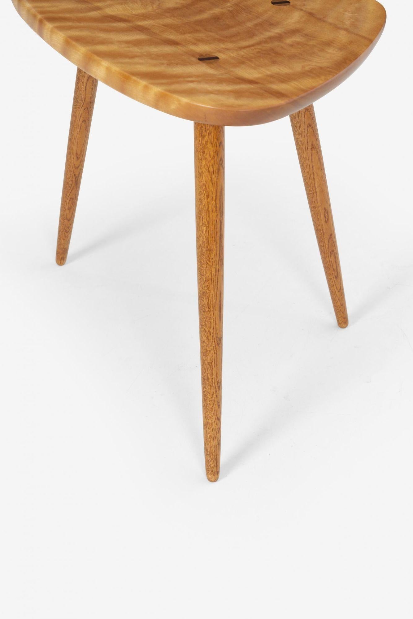 Late 20th Century Arthur Espenet Carpenter Three-Legged Occasional Table For Sale