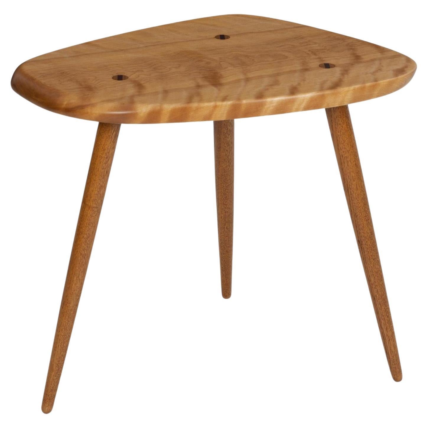 Arthur Espenet Carpenter Three-Legged Occasional Table For Sale