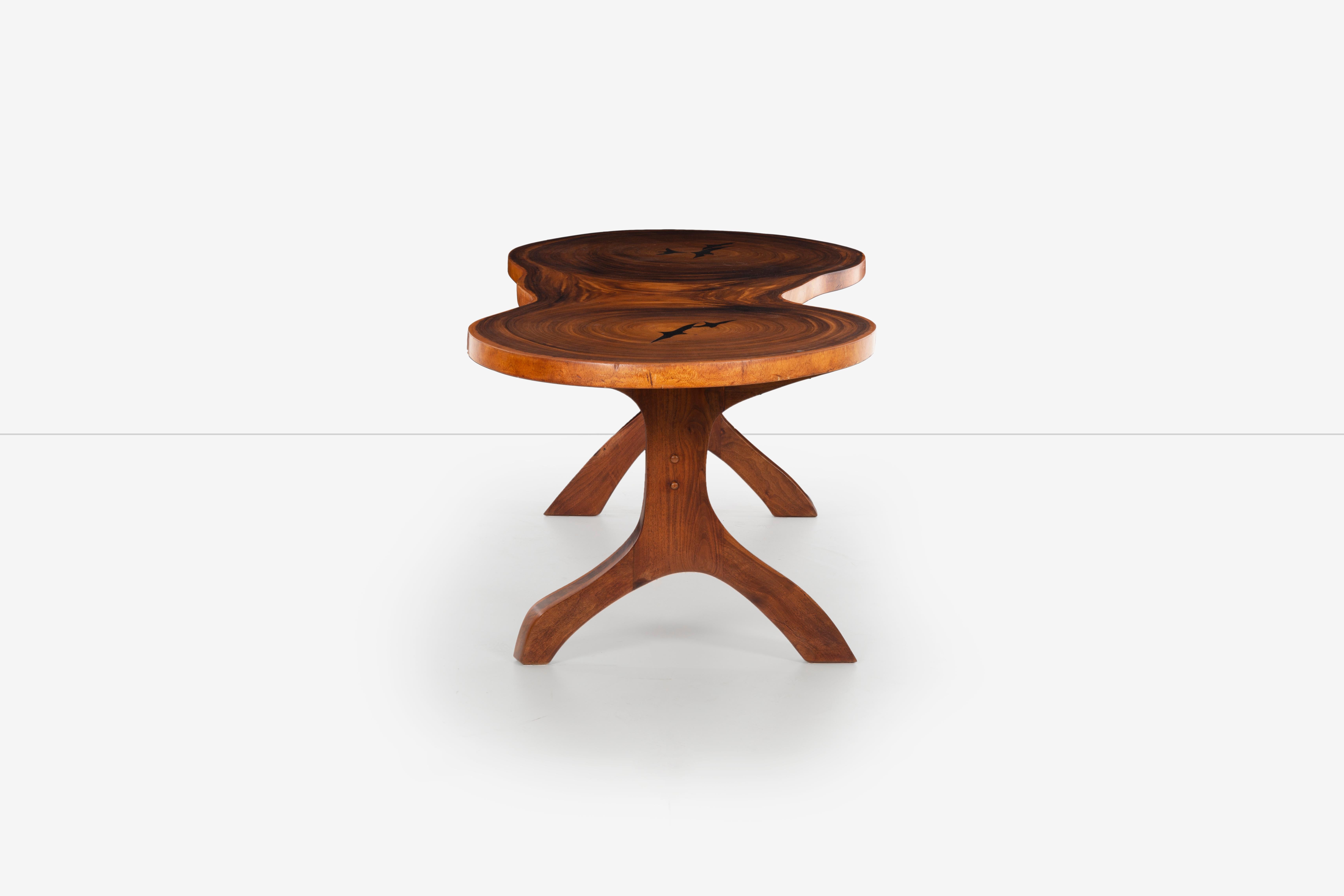 Arthur Espenet Carpenter, Unique Double-Trunk Table Desk For Sale 2