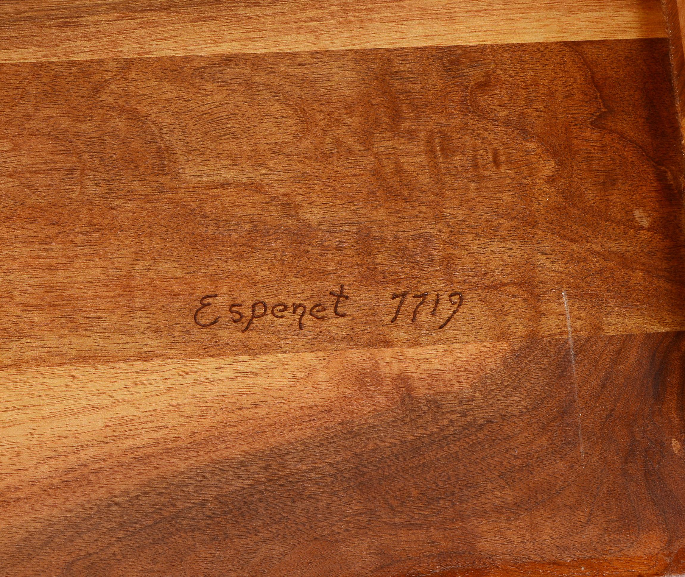 Arthur Espenet Carpenter Walnut Table with Drawer 4