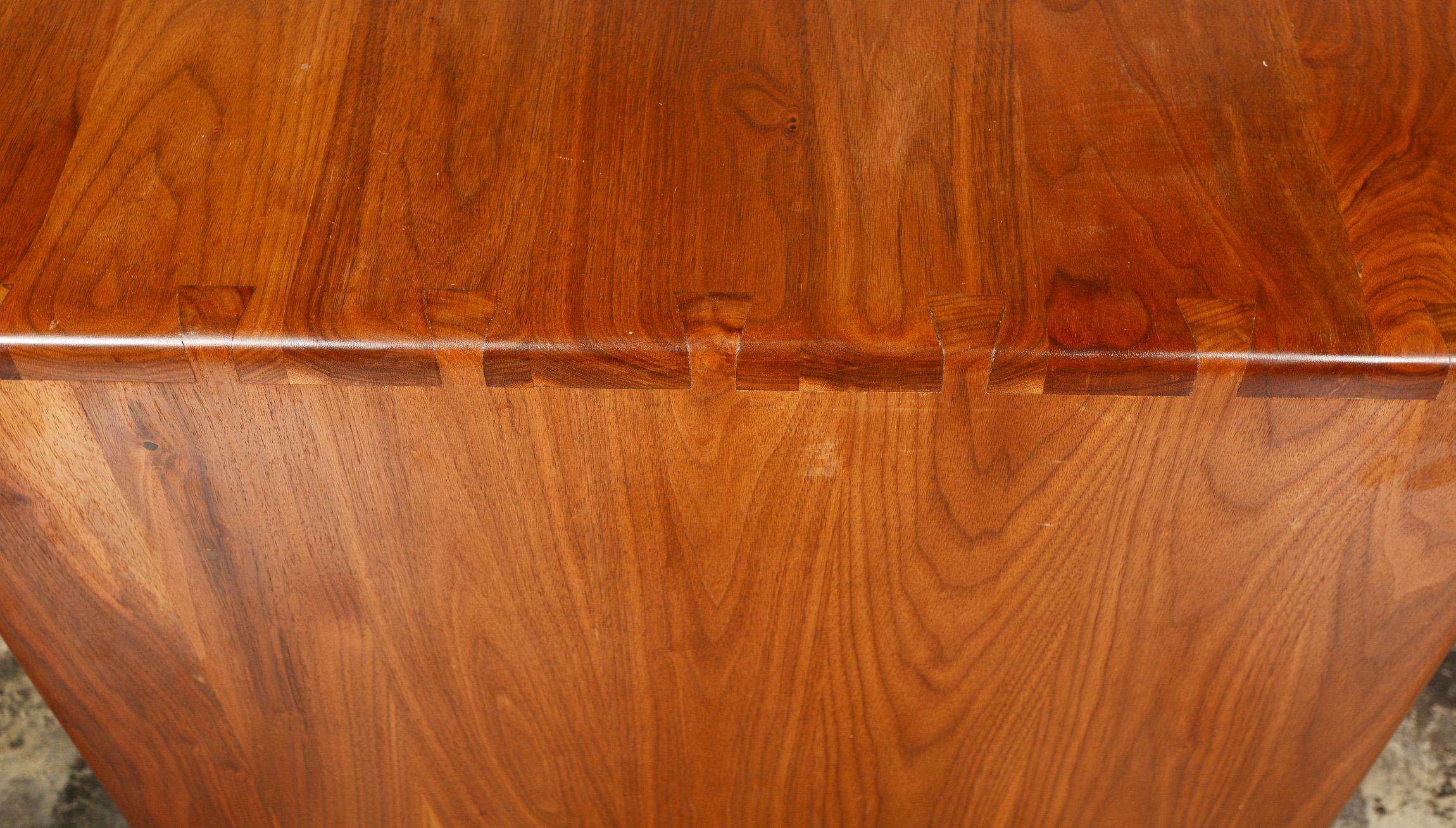 Arthur Espenet Carpenter Walnut Table with Drawer In Good Condition For Sale In San Mateo, CA