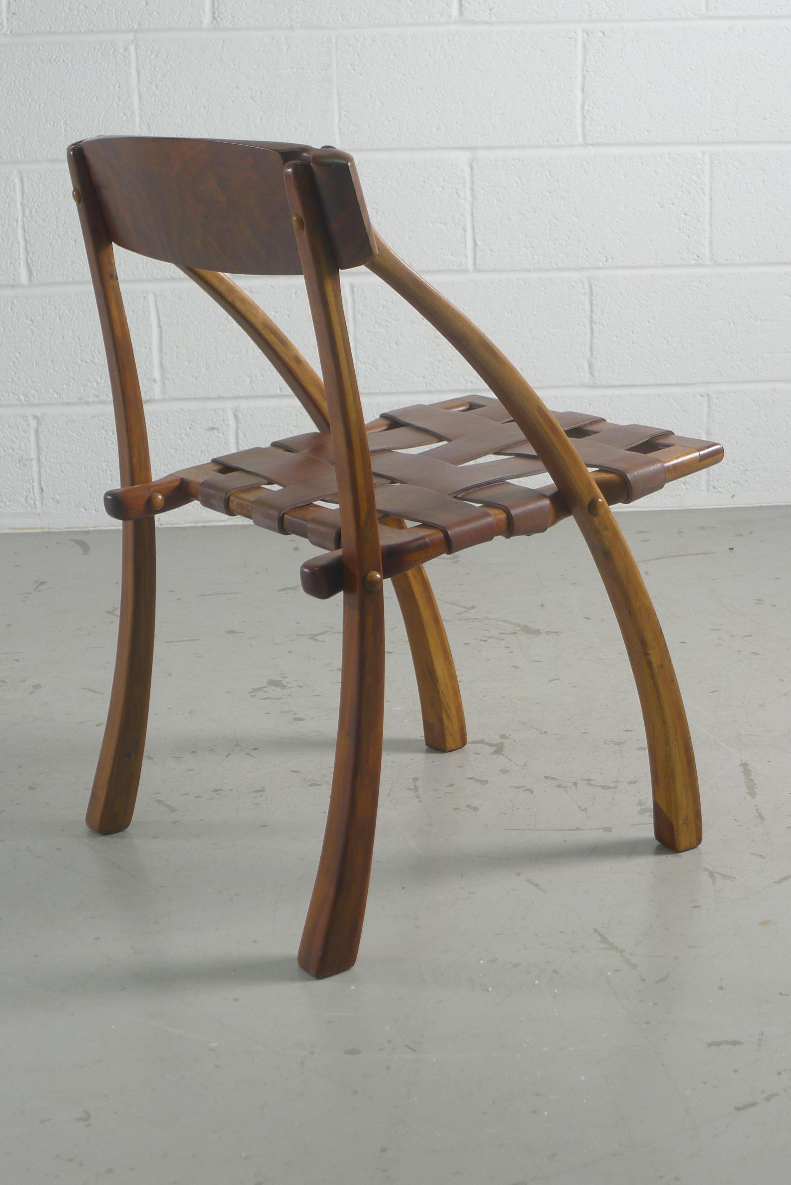 Arthur Espenet Carpenter, « Chaise à chevrons vers 1970, estampillée Bon état - En vente à Wargrave, Berkshire