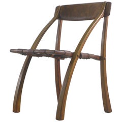 Retro Arthur Espenet Carpenter, "Wishbone” Chair circa 1970s, Stamped