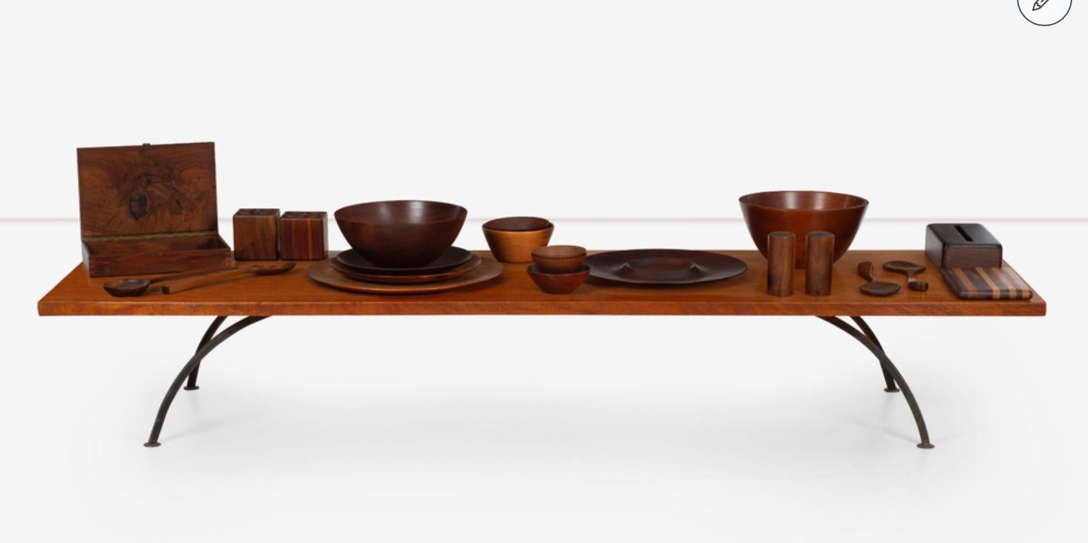 Metà XX secolo Scatola di legno Arthur Espenet 1961 in vendita