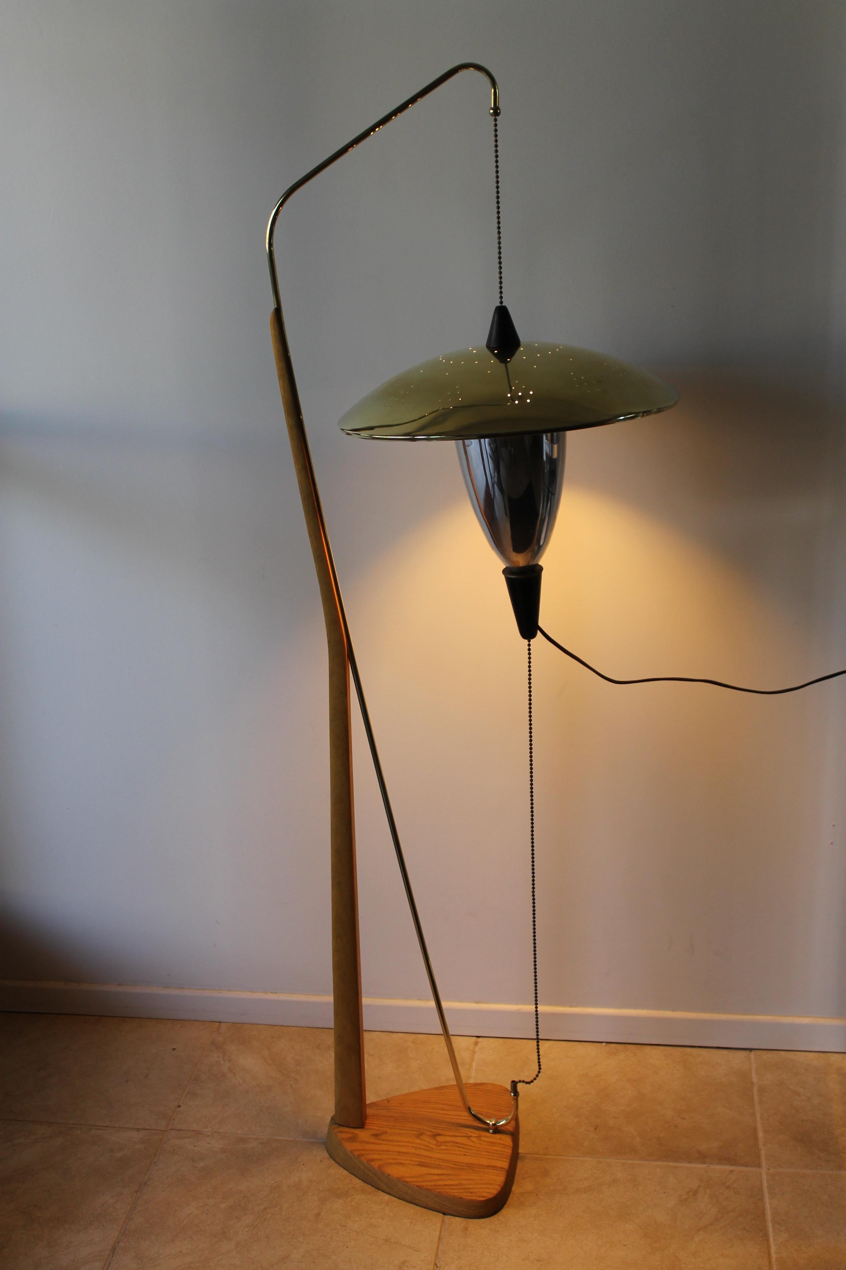 Mid-Century Modern Arthur F. Jacobs Adjustable Floor Lamp