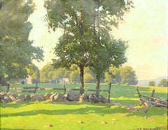 Arthur F. Maynard, Signed Oil on Canvas, a Rural Landscape