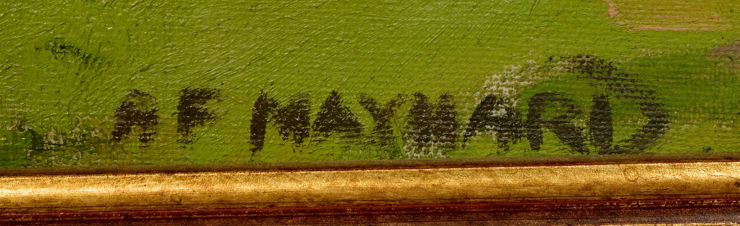 Arthur F. Maynard, Signed Oil on Canvas, a Rural Landscape 1