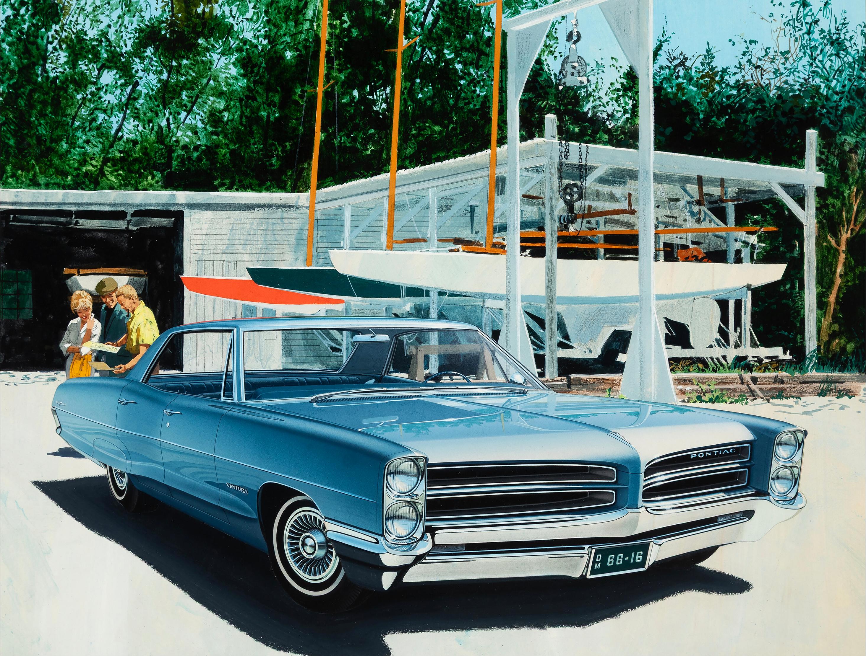Pontiac Ventura Foto Realismo Auto d'epoca Automobilia