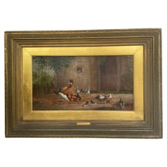Arthur Fitzwilliam Tait (American, 1819–1905) Barnyard Scene