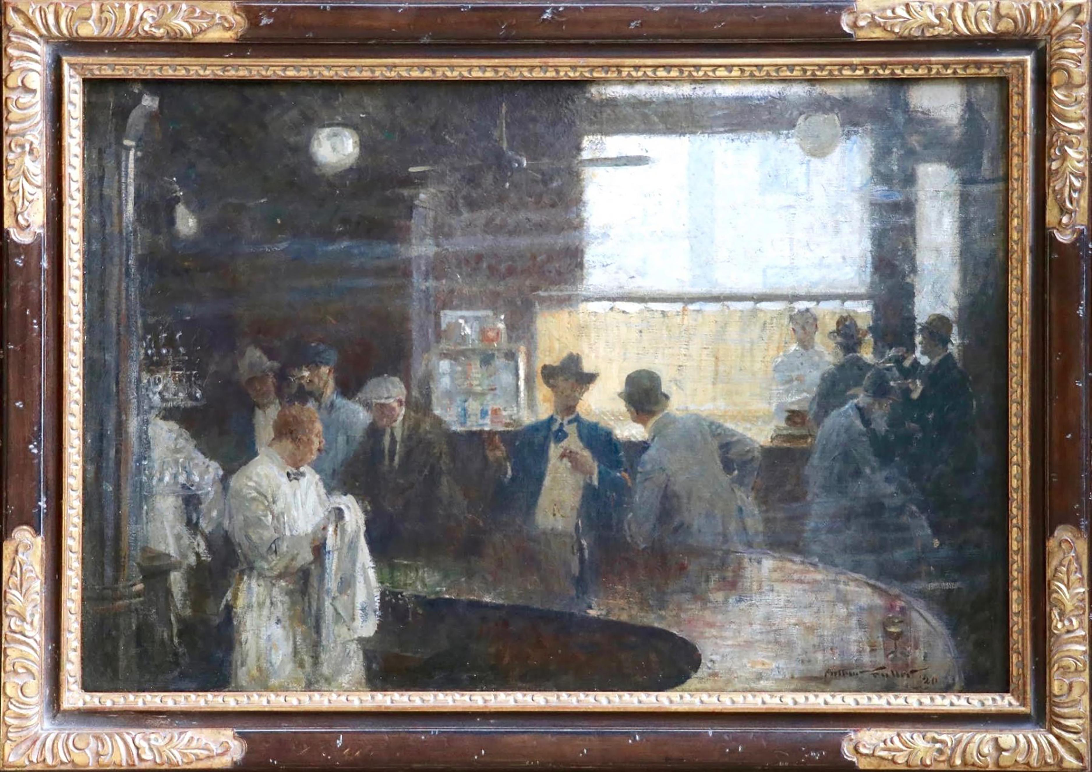 Bar Scene - Painting by Arthur Fuller