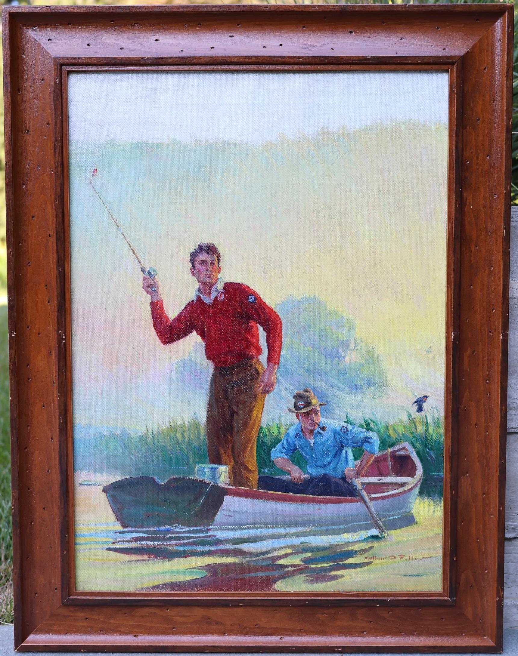 Portada de la revista Fishing, Field and Stream - Painting de Arthur Fuller