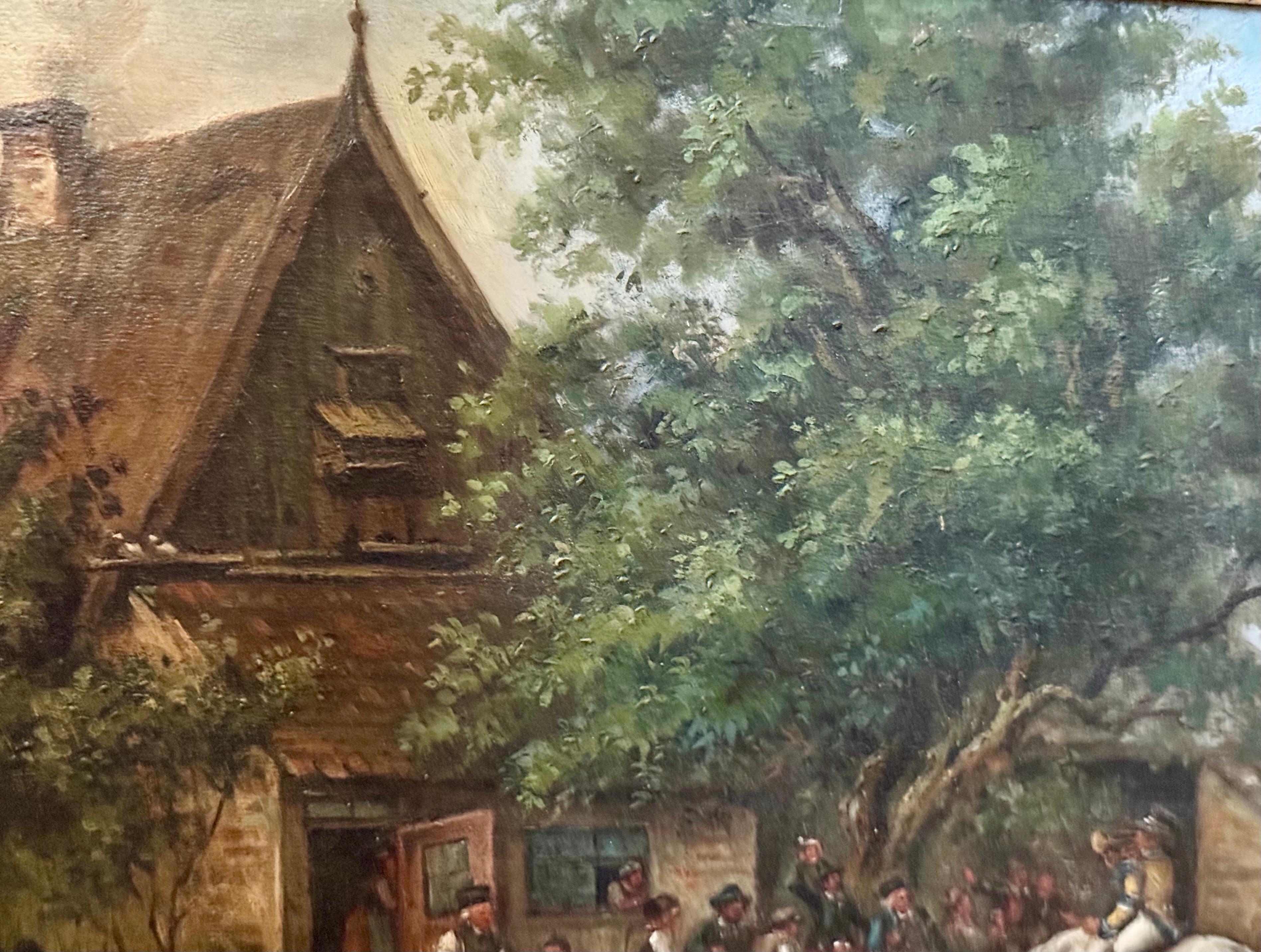 Announcement in Village Square mid 19th century For Sale 6