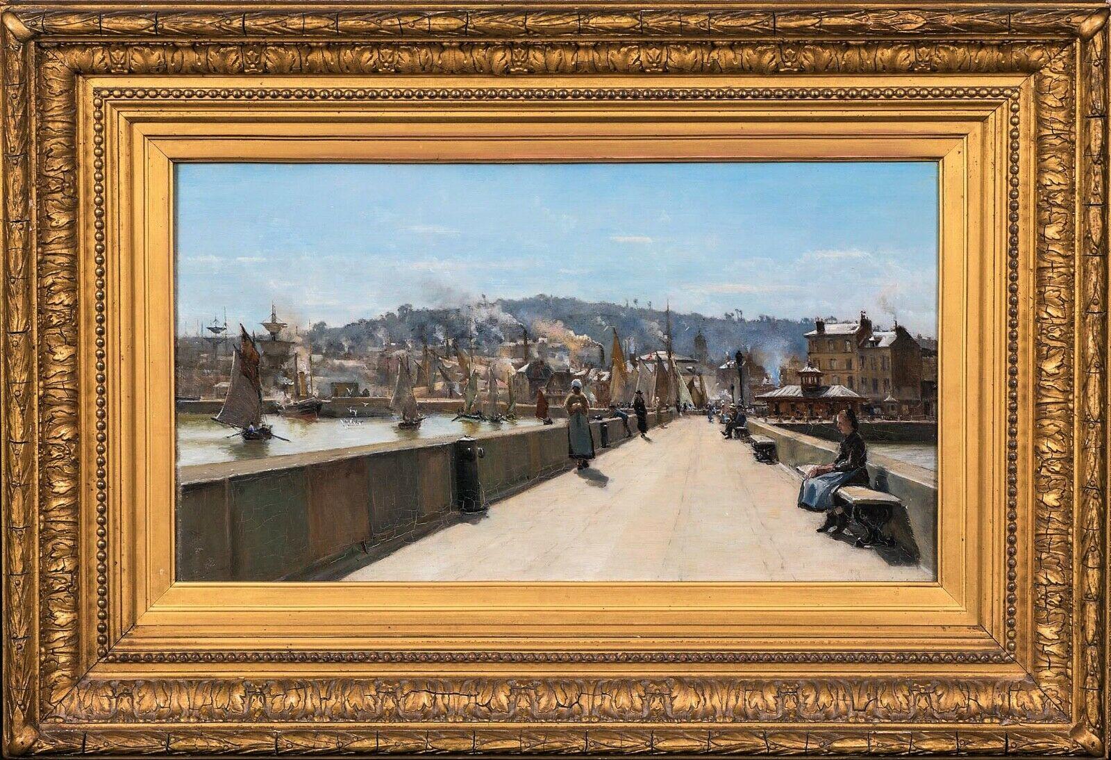 View Of Cherbourg, 19th Century - Painting by Arthur George Bell