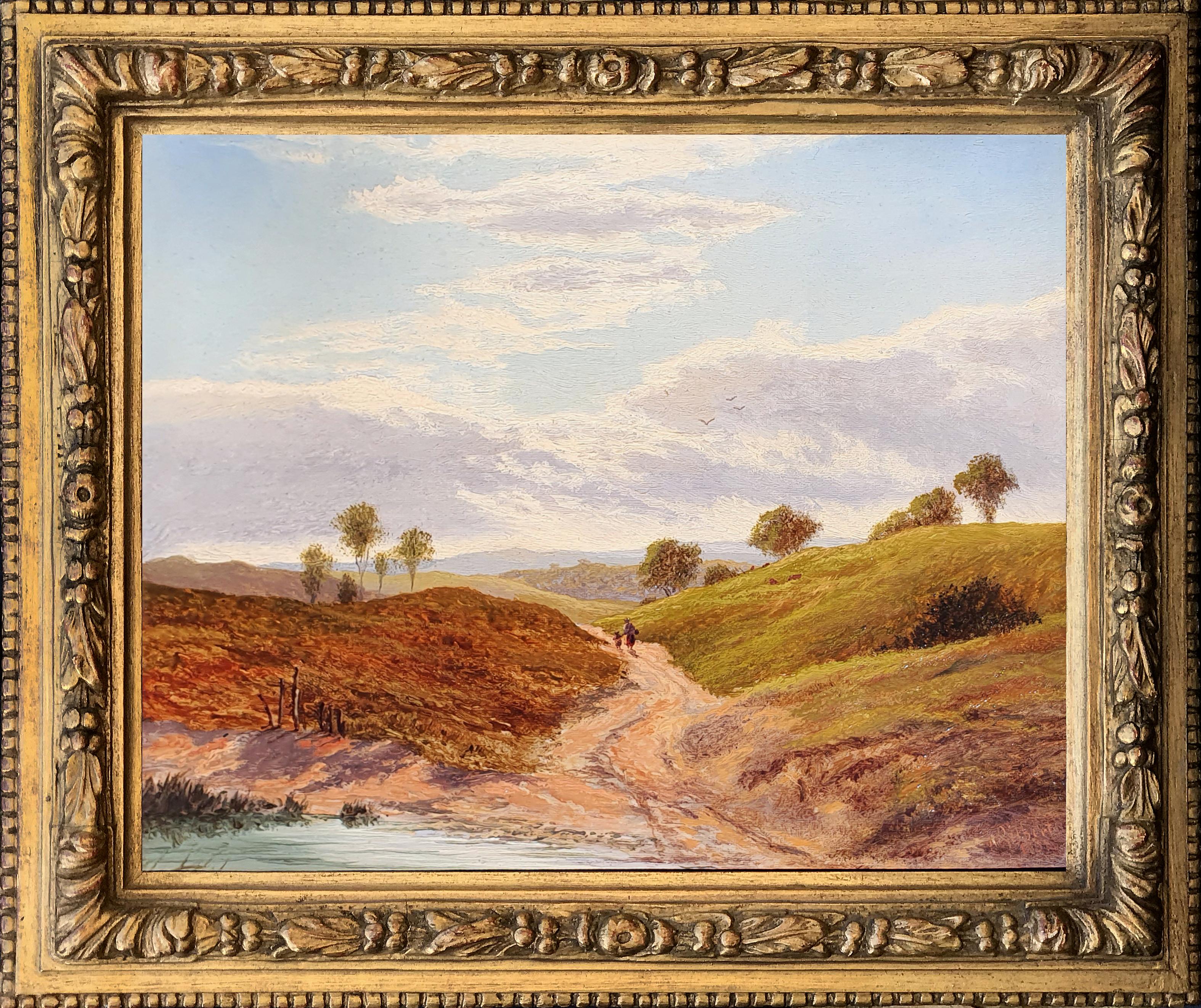 Landscape Painting de Arthur Gilbert - Camino de vuelta a casa