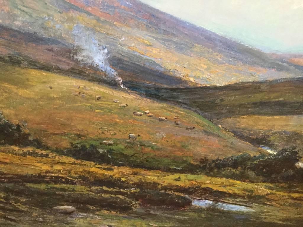 A Scottish Landscape 19th / 20th Century by Yorkshire artist Arthur H Rigg  - Painting by Arthur H. Rigg