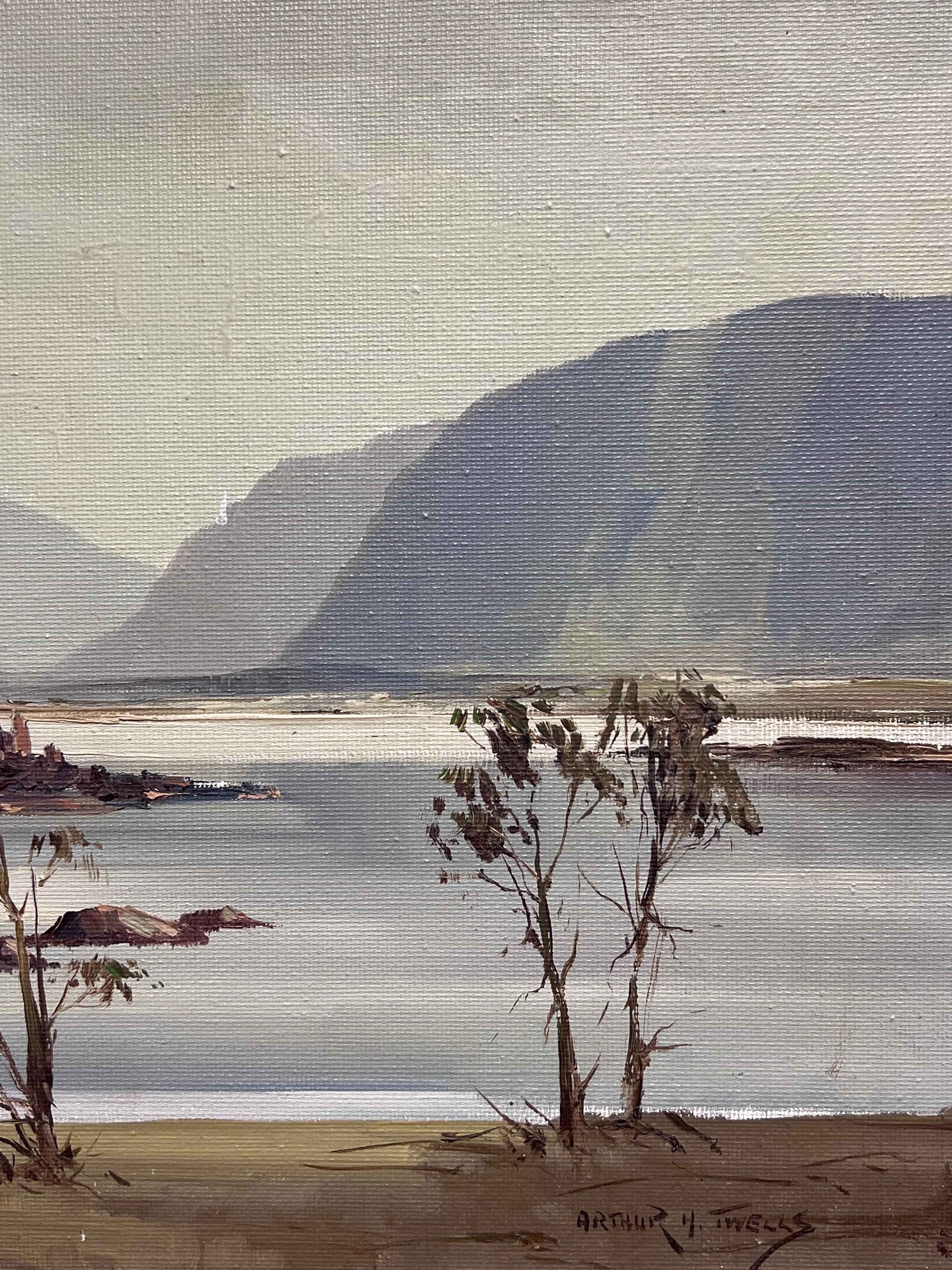 Irische Trockens Gemälde in Donegal, signiertes Original atmosphärisches Gemälde des 20. Jahrhunderts im Angebot 2