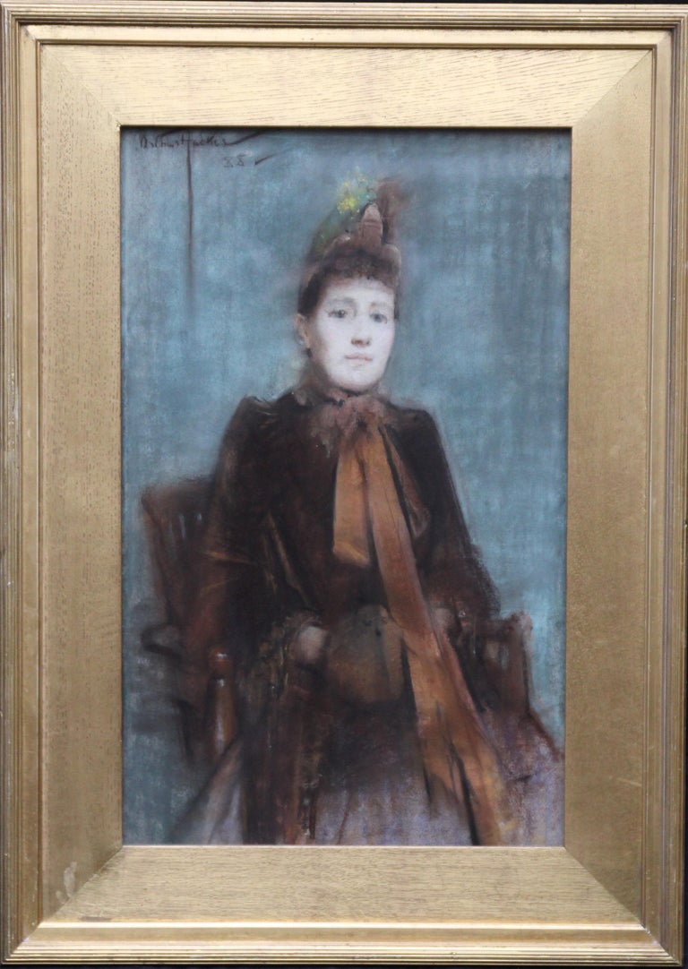 Arthur Hacker Portrait Of Victorian Lady British 19thc