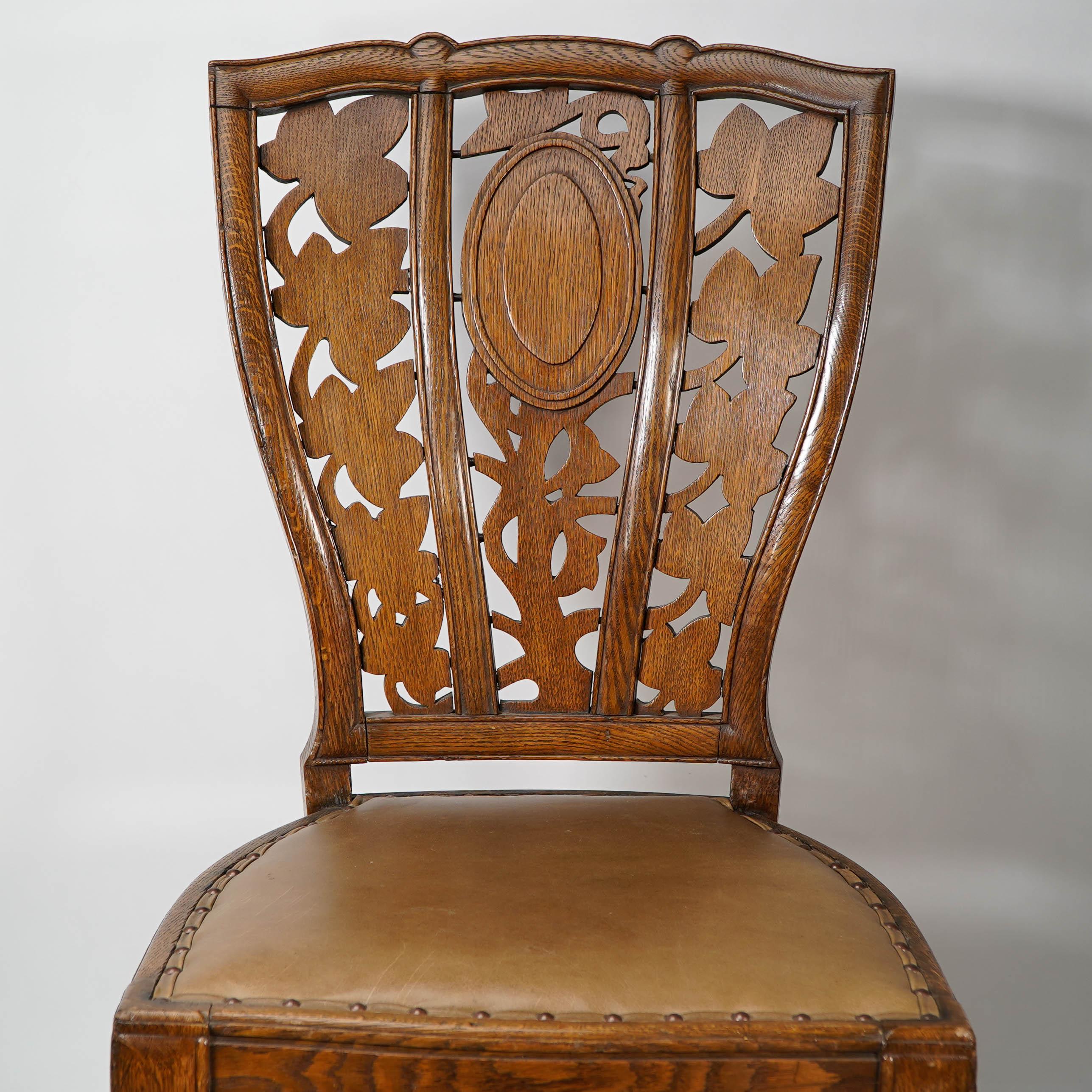 English Arthur Heygate Mackmurdo for the Century Guild. An Important Art Nouveau Chair For Sale