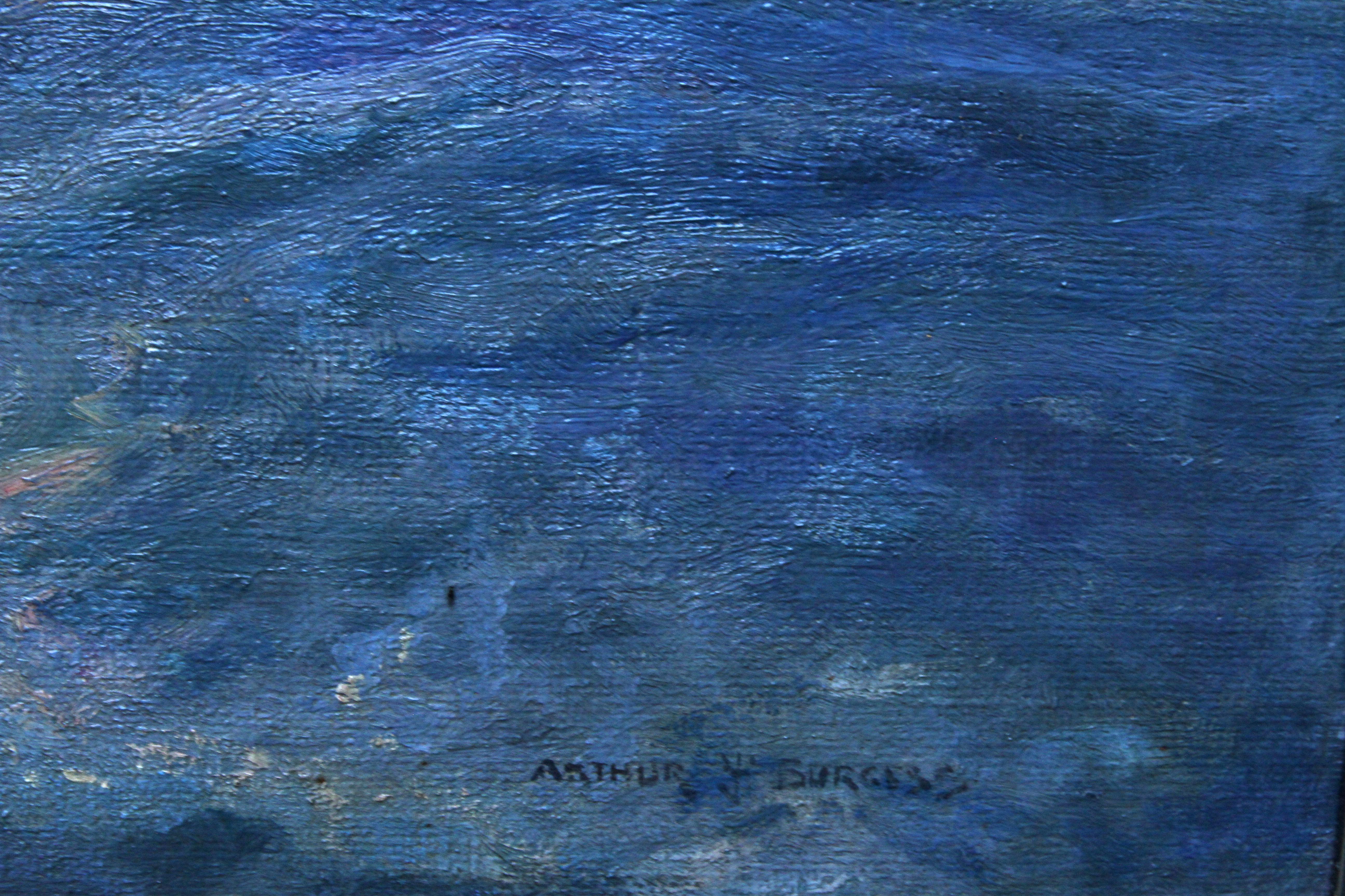 Sunset Seascape - Australian art Victorian Impressionist marine oil painting 1