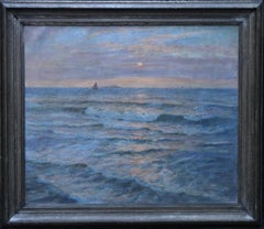 Sunset Seascape - Australian art Victorian Impressionist marine oil painting