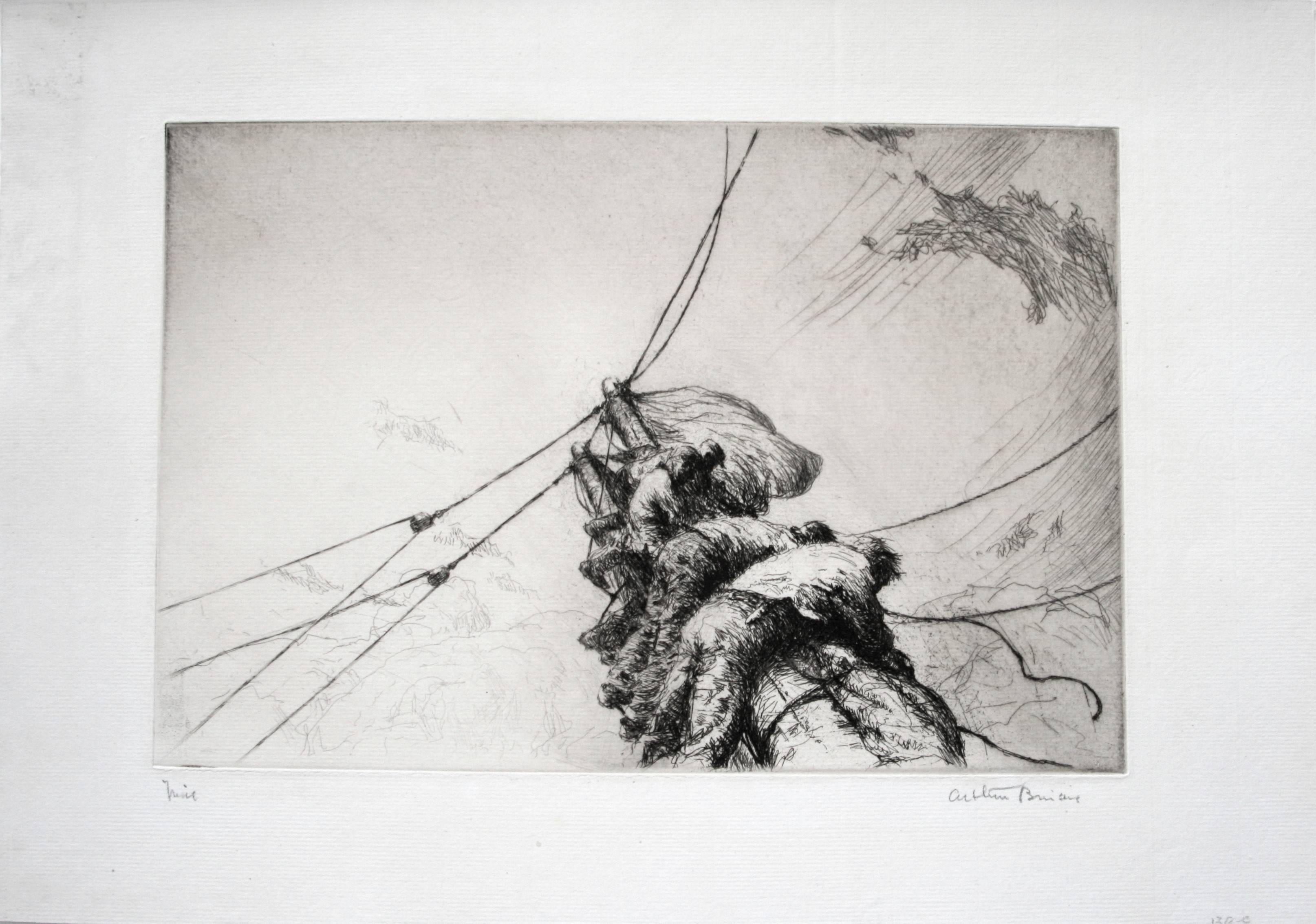 « On the Yard », plaque 3. - Print de Arthur John Trevor Briscoe