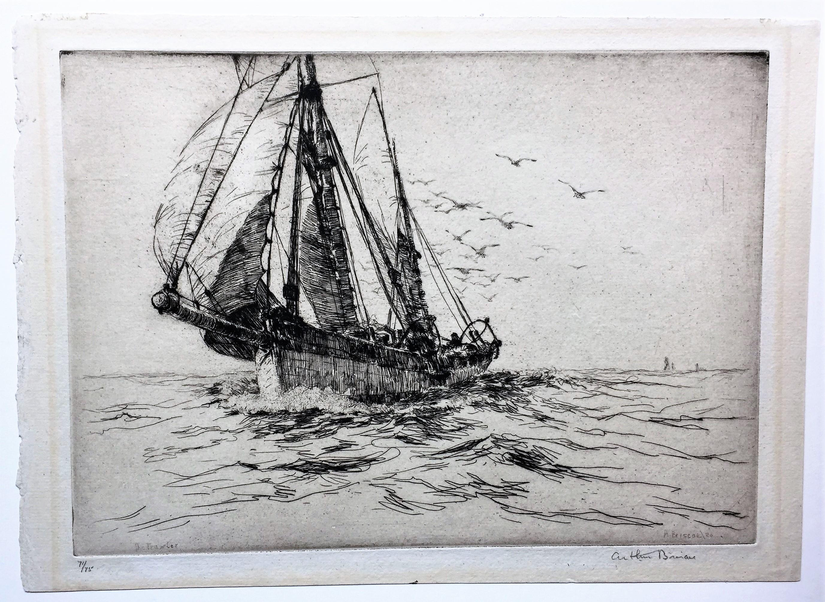 The Trawler - Print by Arthur John Trevor Briscoe