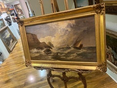 GRAN PINTURA AL ÓLEO DEL ANTIGUO MAESTRO ARTHUR MEADOWS (1843 - 1907) FINA DEL SIGLO XIX