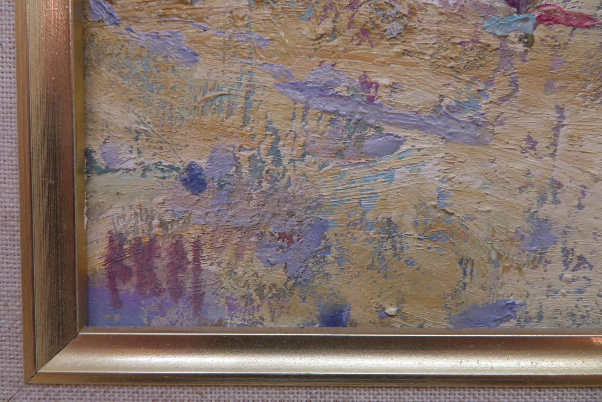 Arthur Karl Maderson, peinture à l'huile post-impressionniste originale, Scène de plage IRISH 4