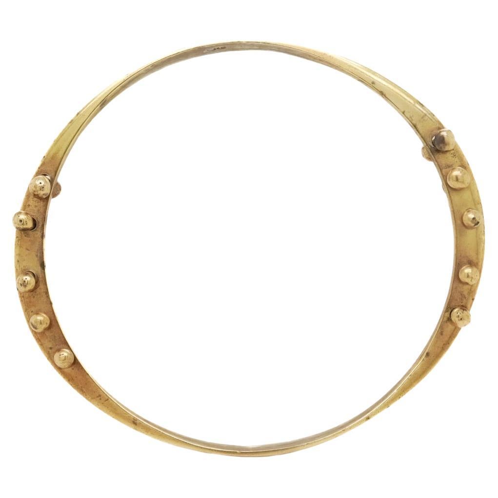 Arthur King Bronze Bangle Bracelet For Sale