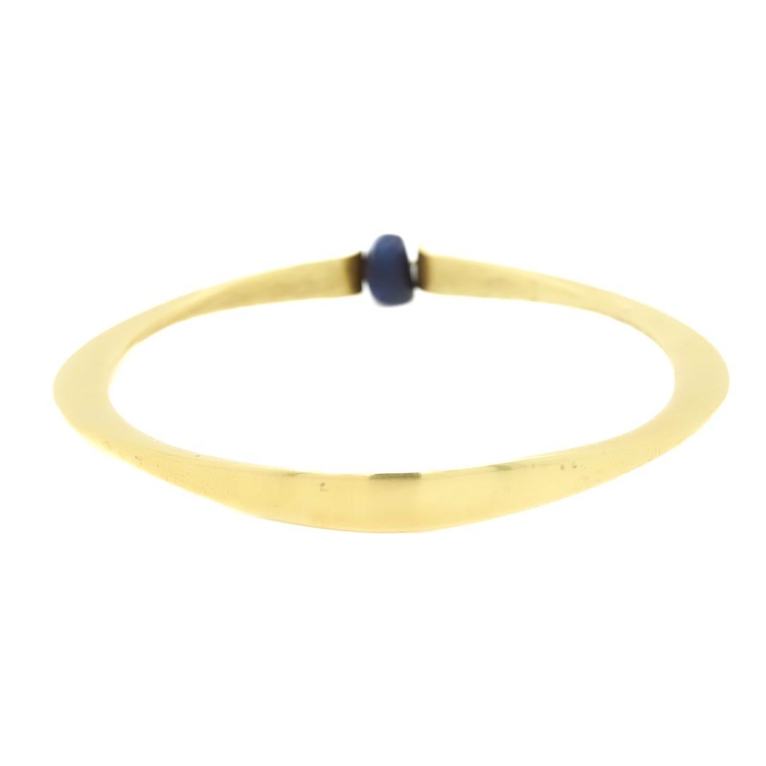 Arthur King Bronze & Lapis Bangle Bracelet 2