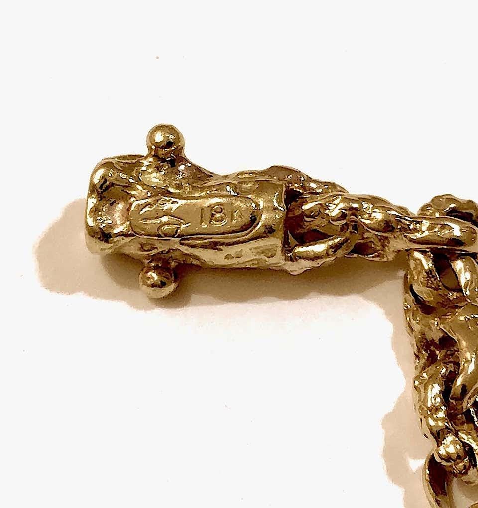 Collana di corallo e diamanti in oro giallo Arthur King Jewelry, circa 1970 in vendita 2