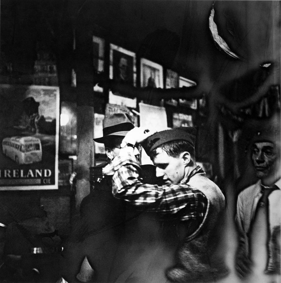 Arthur King Black and White Photograph - Man with Cap, McSorley's