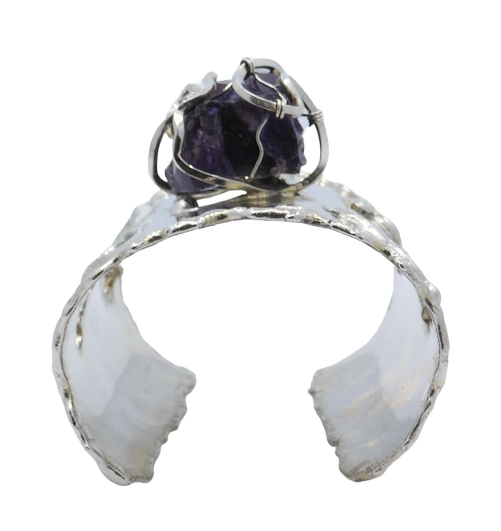 Arthur King Bracciale d'argento con ametista in vendita 1