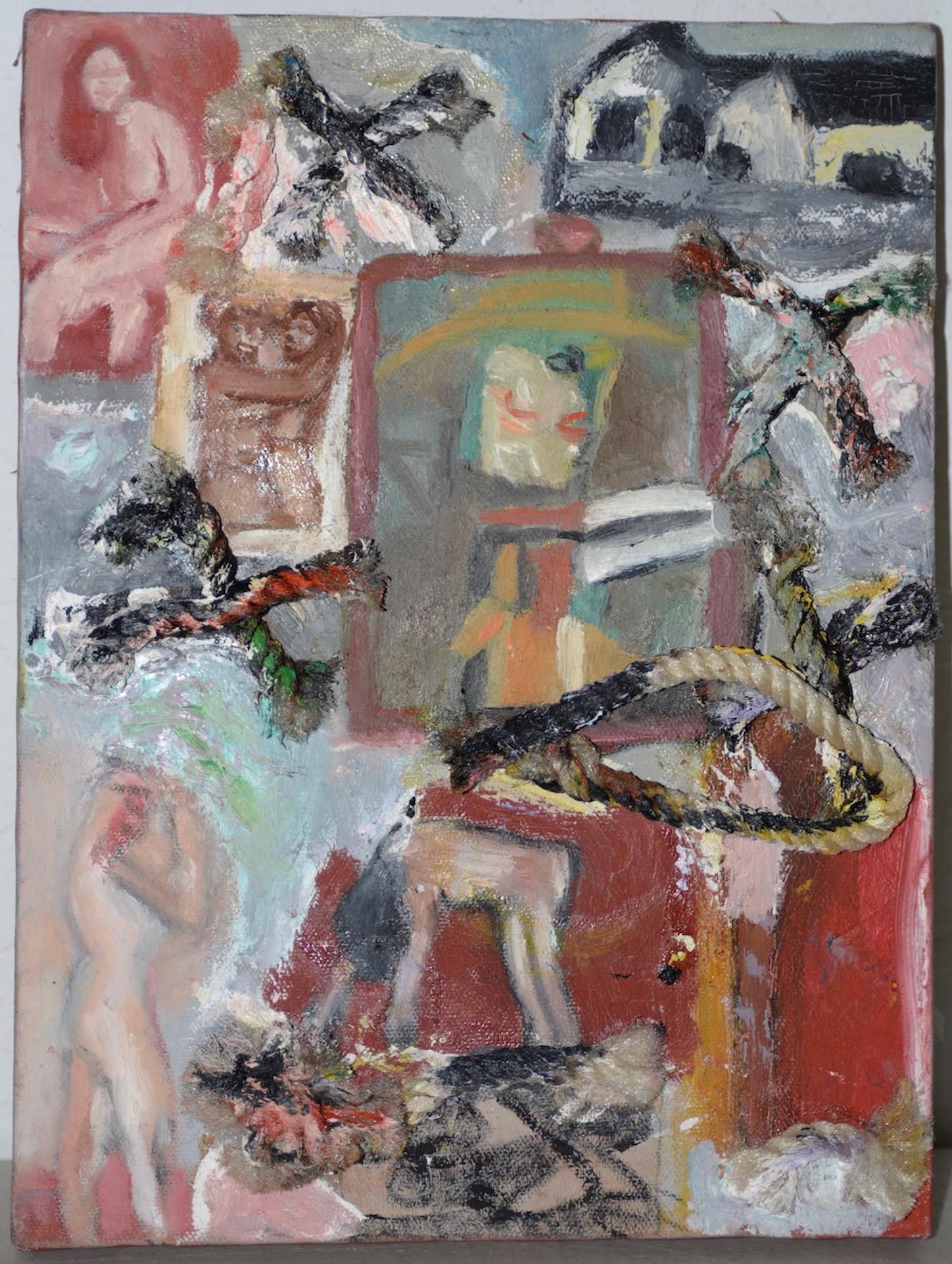 Arthur Krakower (1921-2009) Original Mixed Media w/ Oil c.1998

Mixed media with rope and oil paints. Fabulous nude figures in an abstract landscape.

Dimensions 9" x 12".

Signed verso. Very good condition.

We have a few original paintings by this
