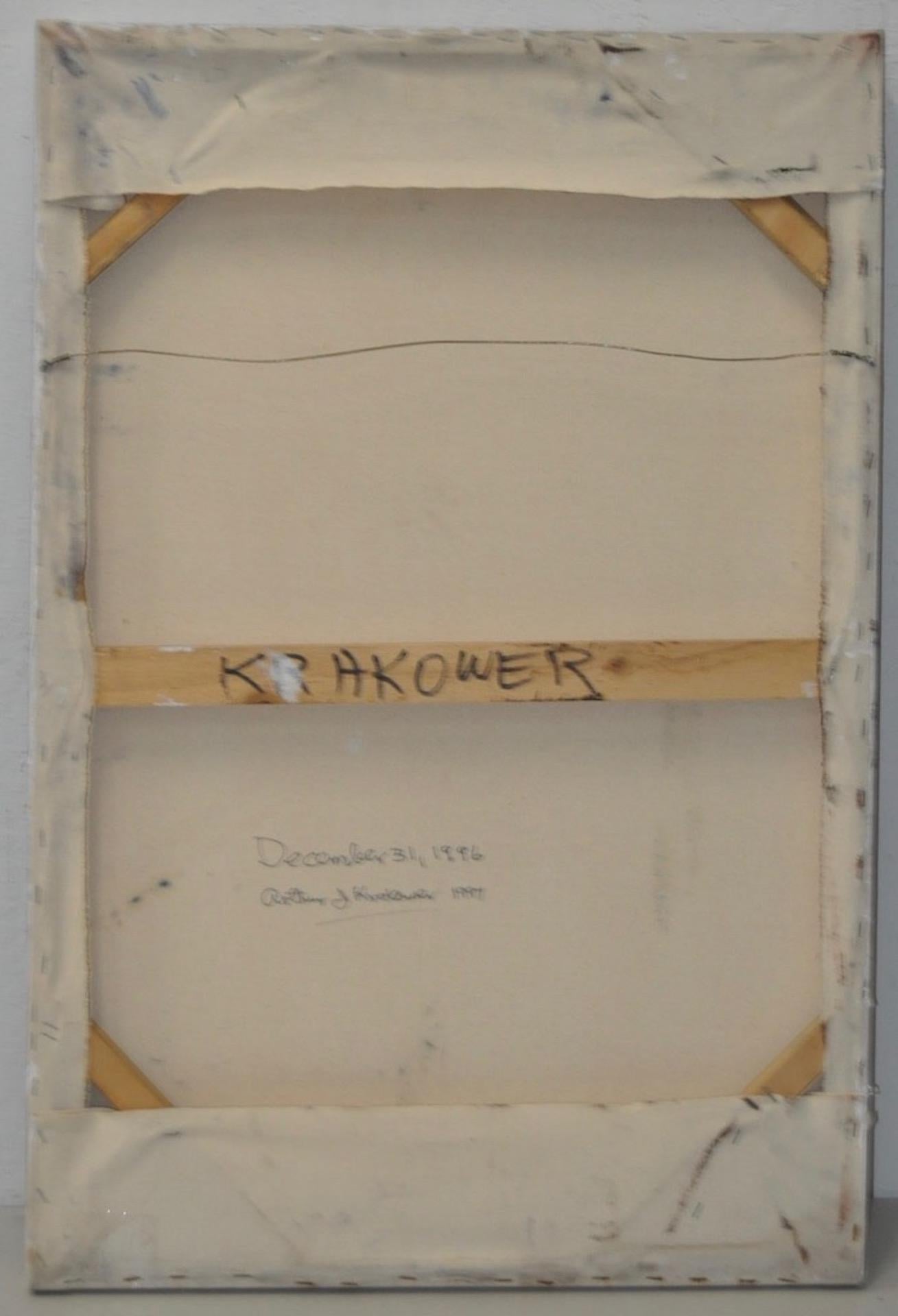 Arthur J. Krakower Ölgemälde ca. 1996

Original-Ölgemälde des unter Denkmalschutz stehenden oktogenarischen Künstlers Arthur J. Krakower.

Krakower begann erst später mit der Malerei. Die meisten seiner Werke entstanden, als er bereits 80 Jahre alt