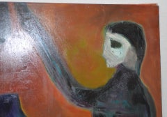 Arthur J. Krakower  "Suffer - But It Was Worth It" Oil Painting c.1999