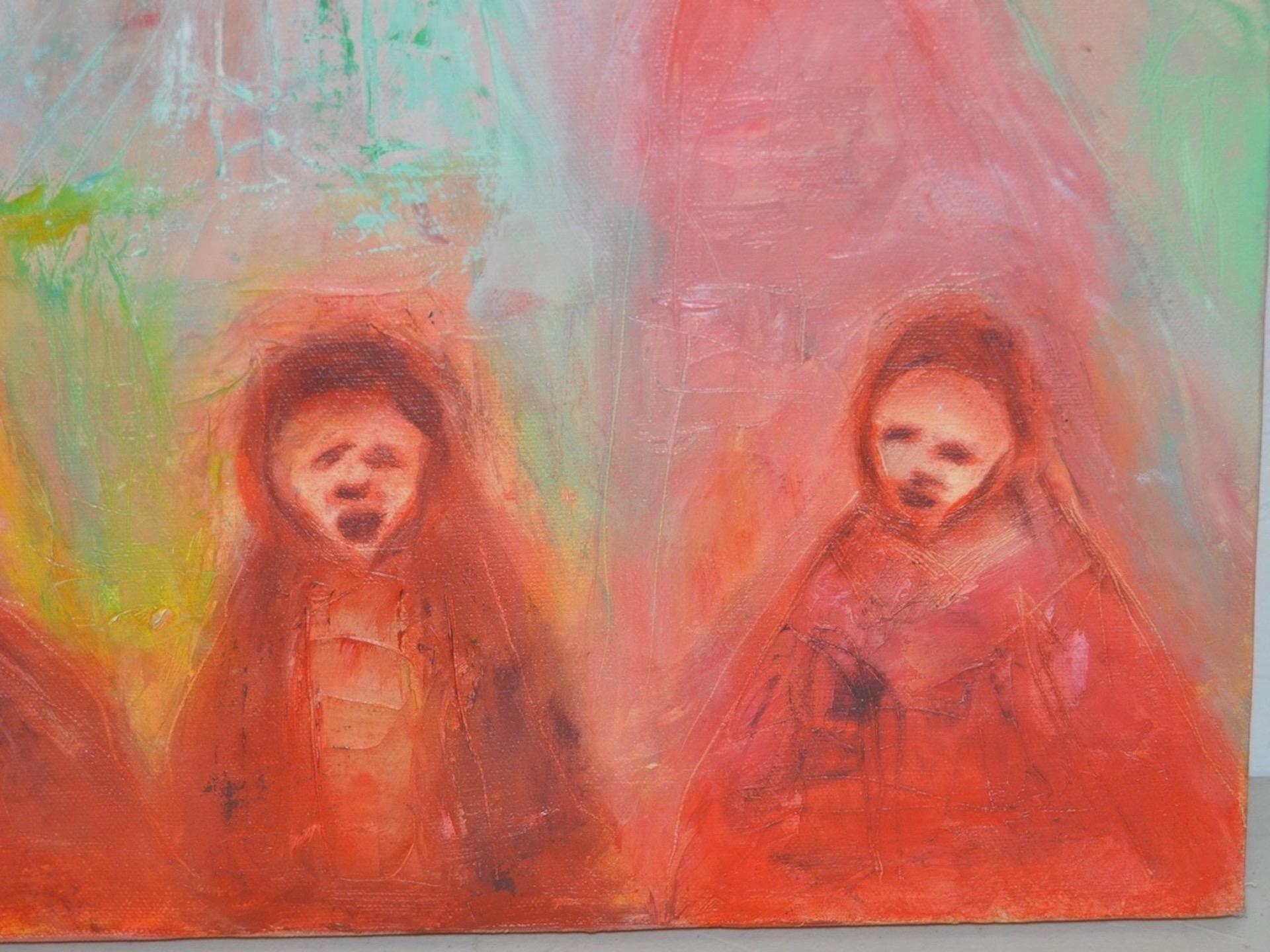 Arthur J. Krakower Sunday, peinture à l'huile originale, vers 2000 en vente 2