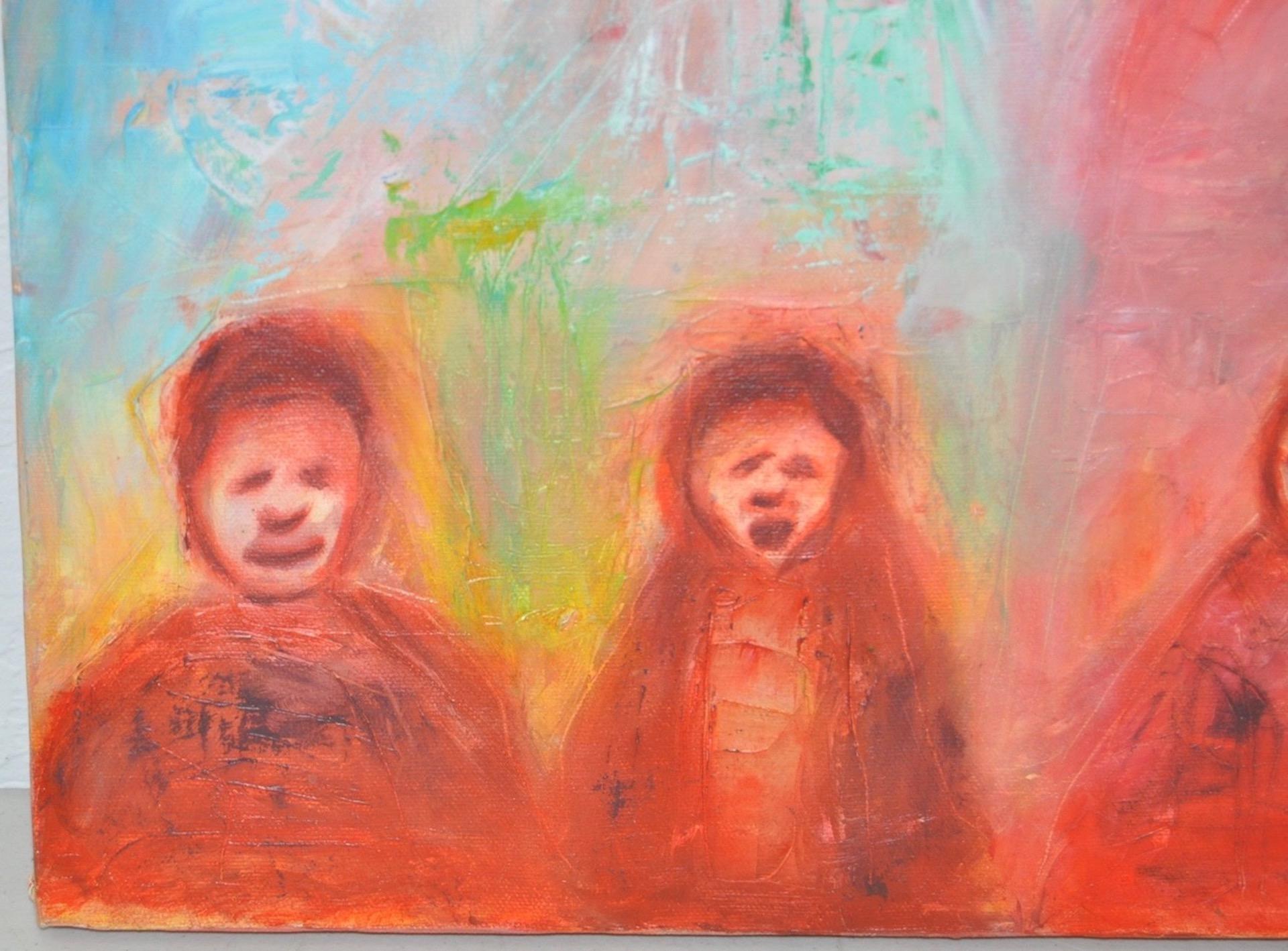Arthur J. Krakower Sunday, peinture à l'huile originale, vers 2000 en vente 3