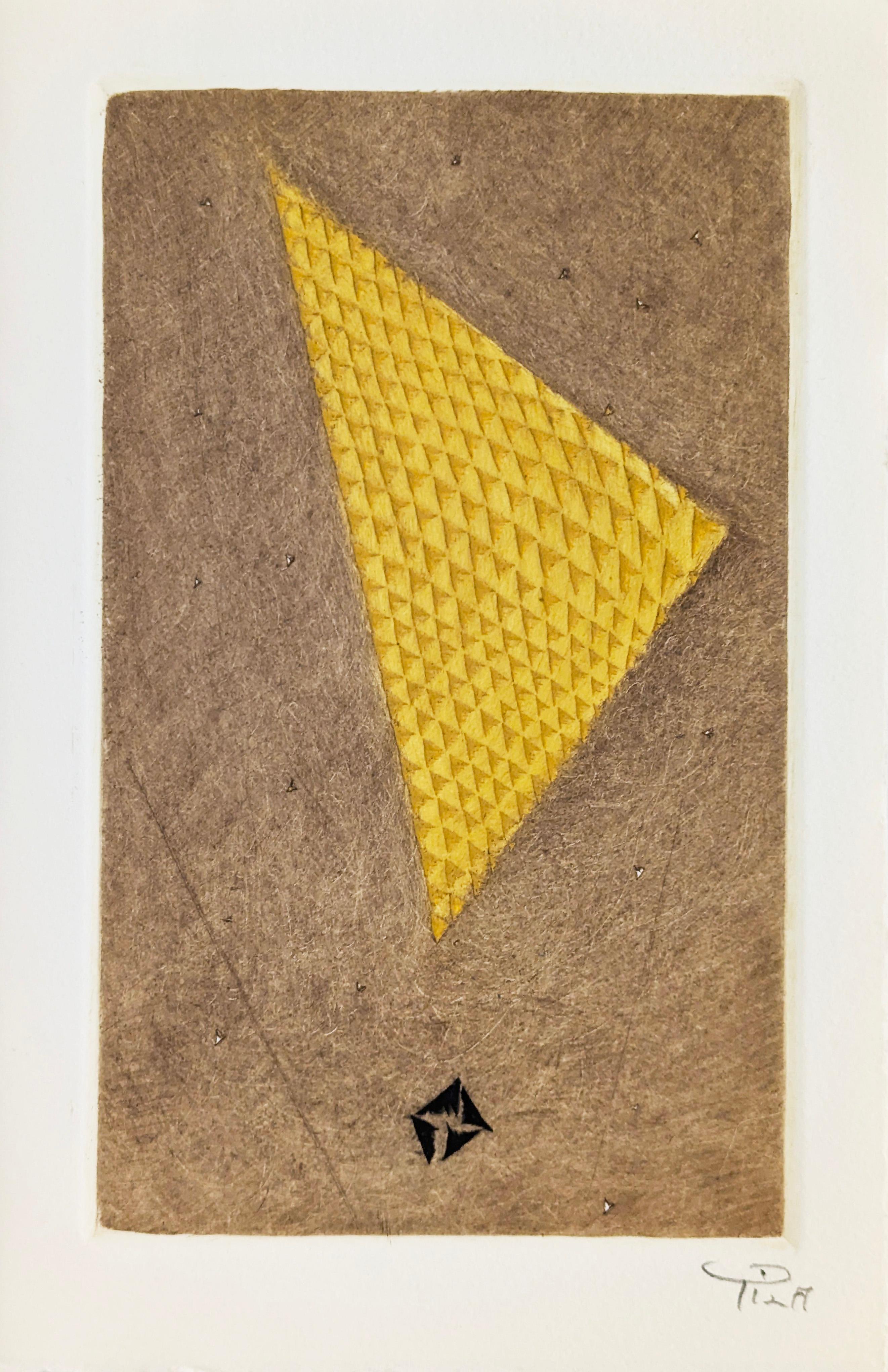 Abstract Print di Arthur Luis Piza - Carte de Voeux - Galerie Michel (Parigi)