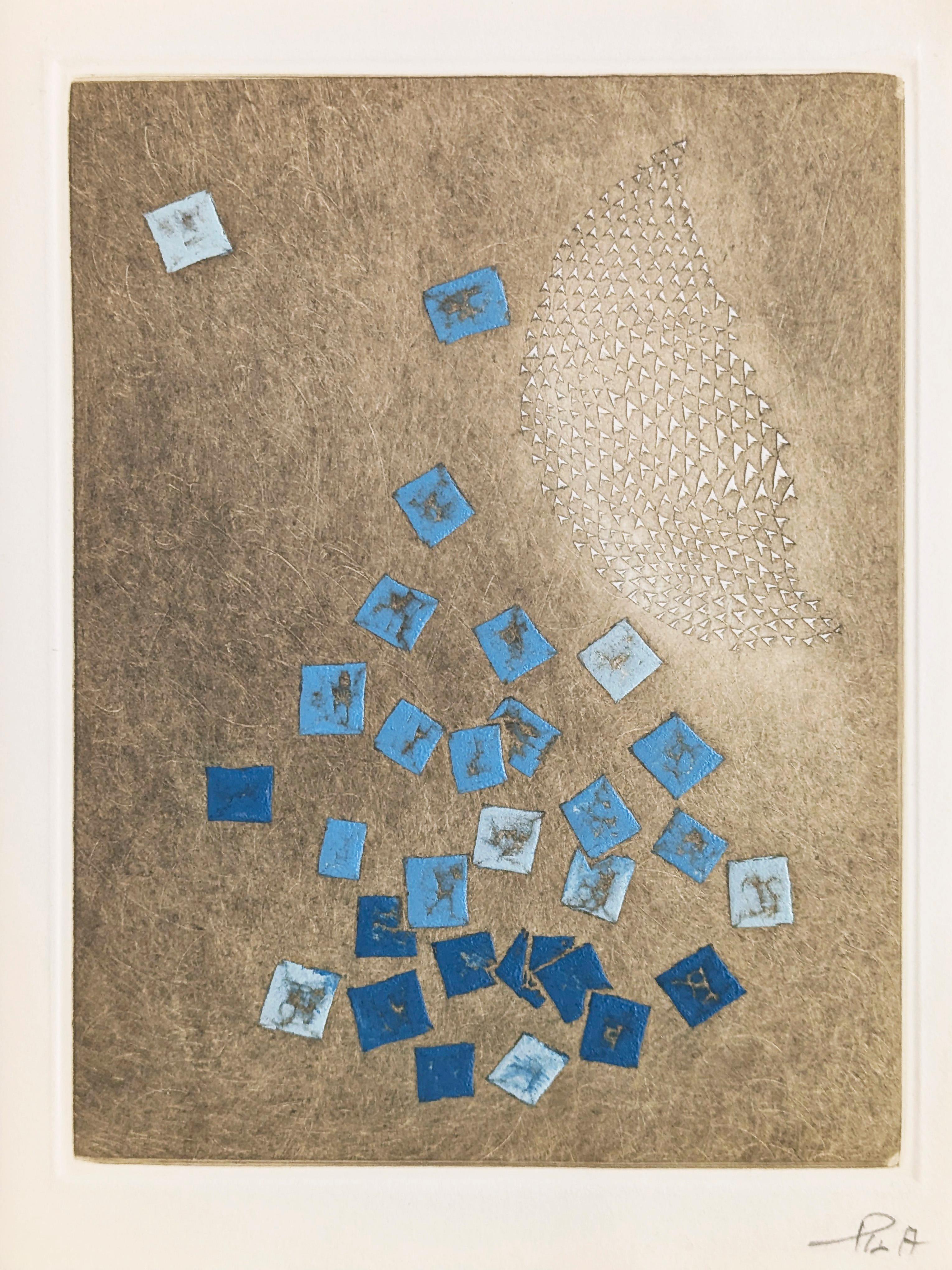 Abstract Print di Arthur Luis Piza - Carte de Voeux - Galerie Michel (Parigi)