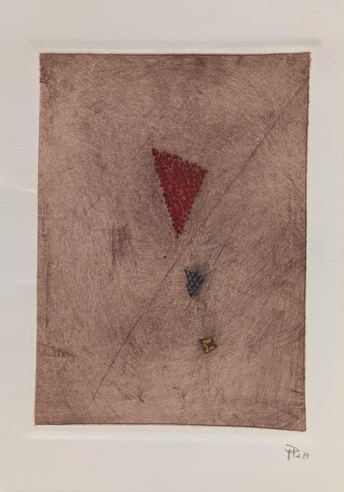 Abstract Print di Arthur Luis Piza - Carte de Voeux - Galerie Michel (Parigi)