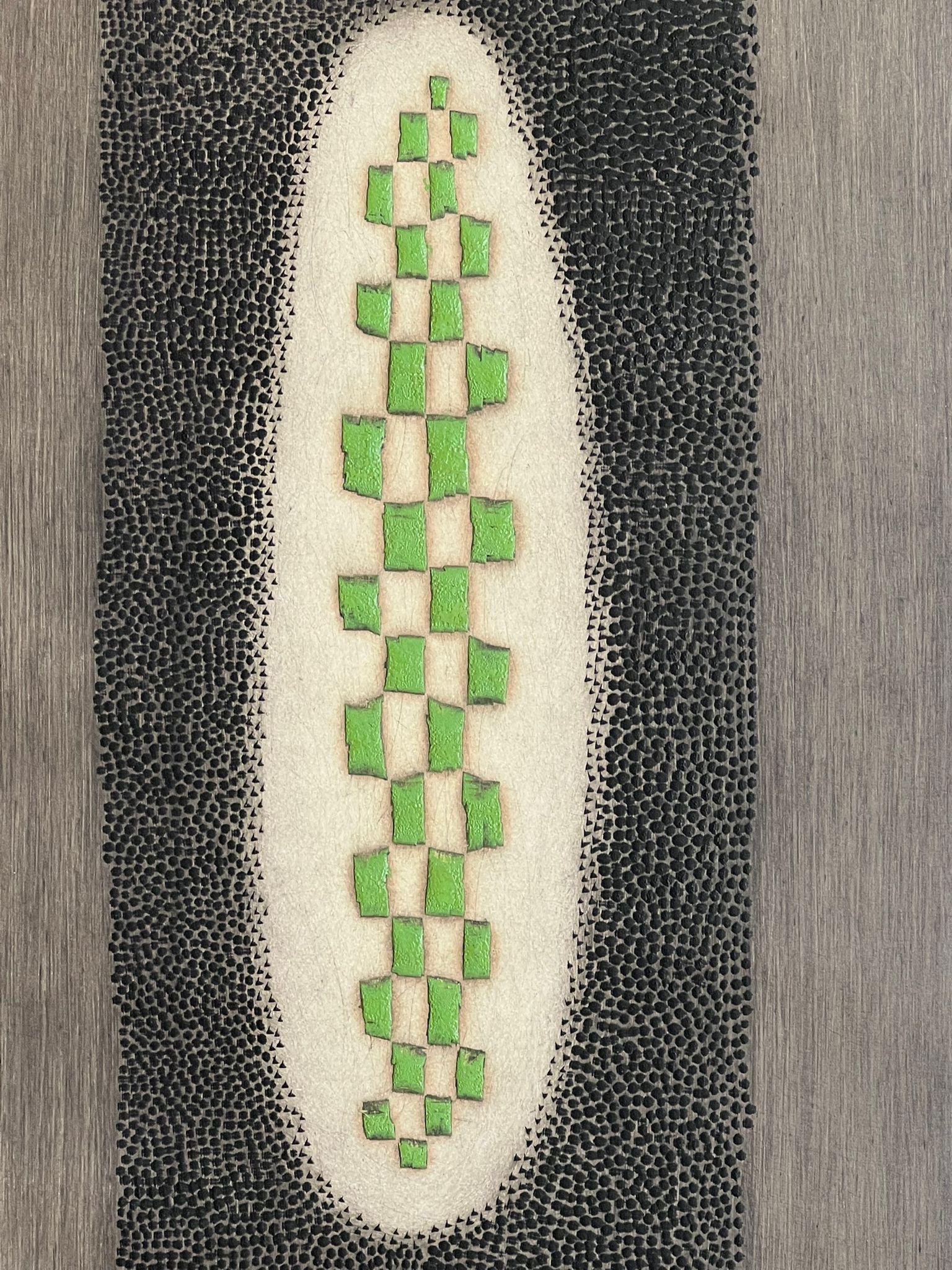 Smaragd (Beige), Abstract Print, von Arthur Luis Piza