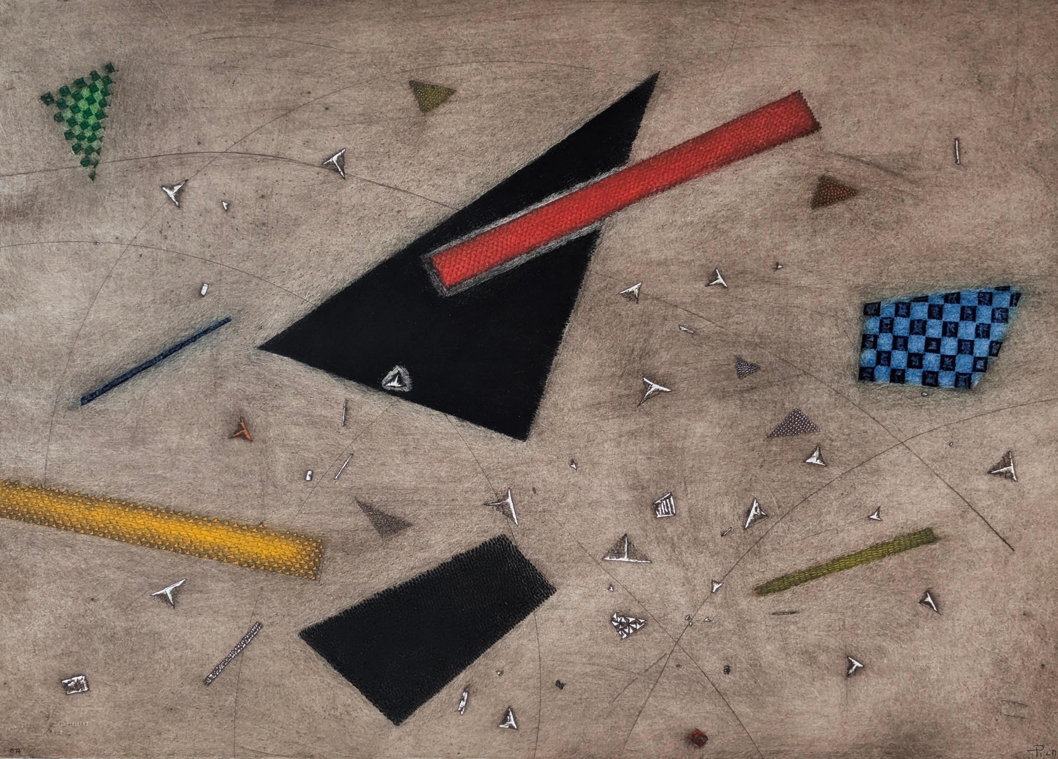 Arthur Luis Piza Abstract Print - En Passant. Janvier 2000